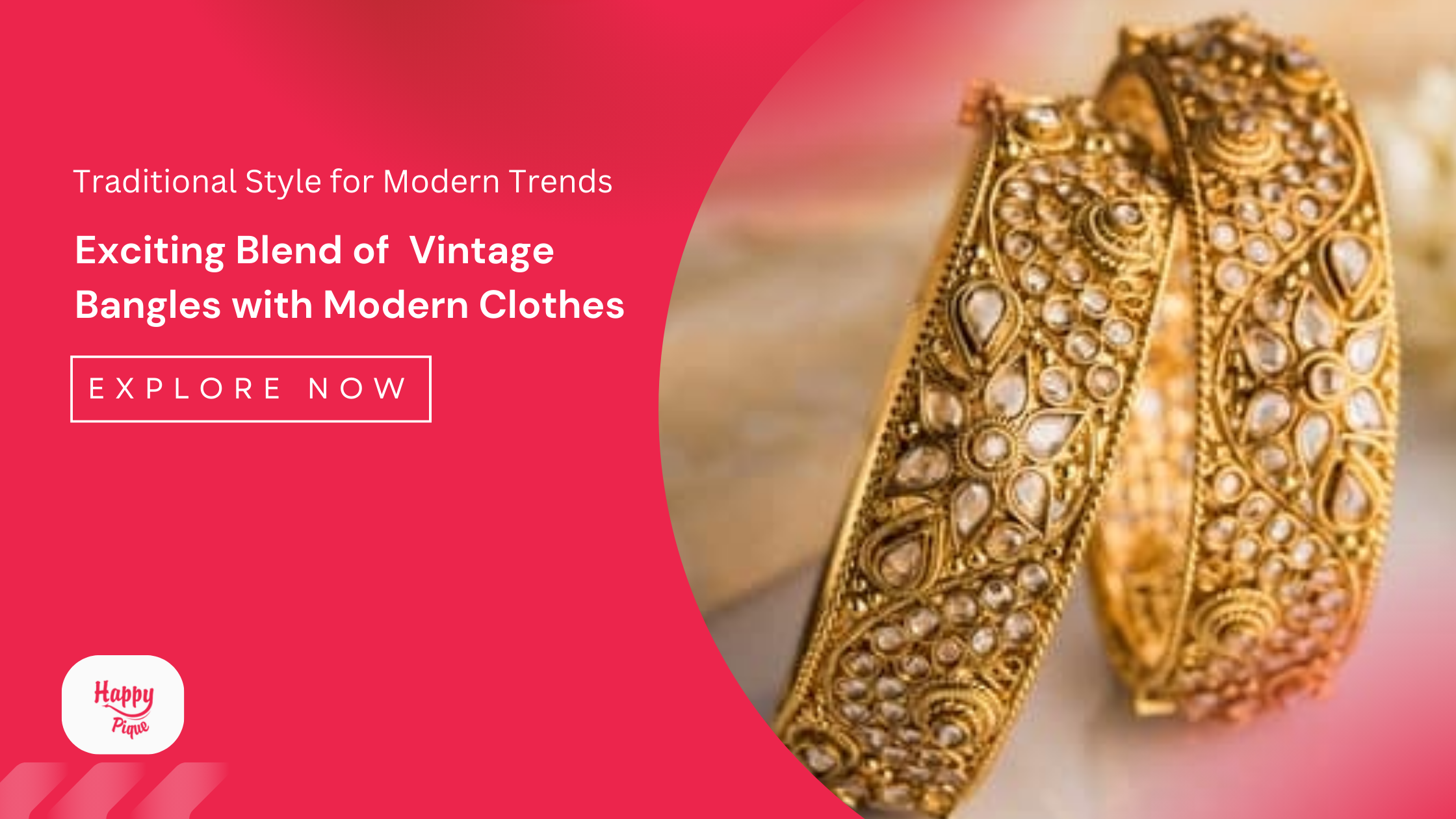 Traditional Style for Modern Trends Exciting Blend of Vintage Bangles with Modern Clothes