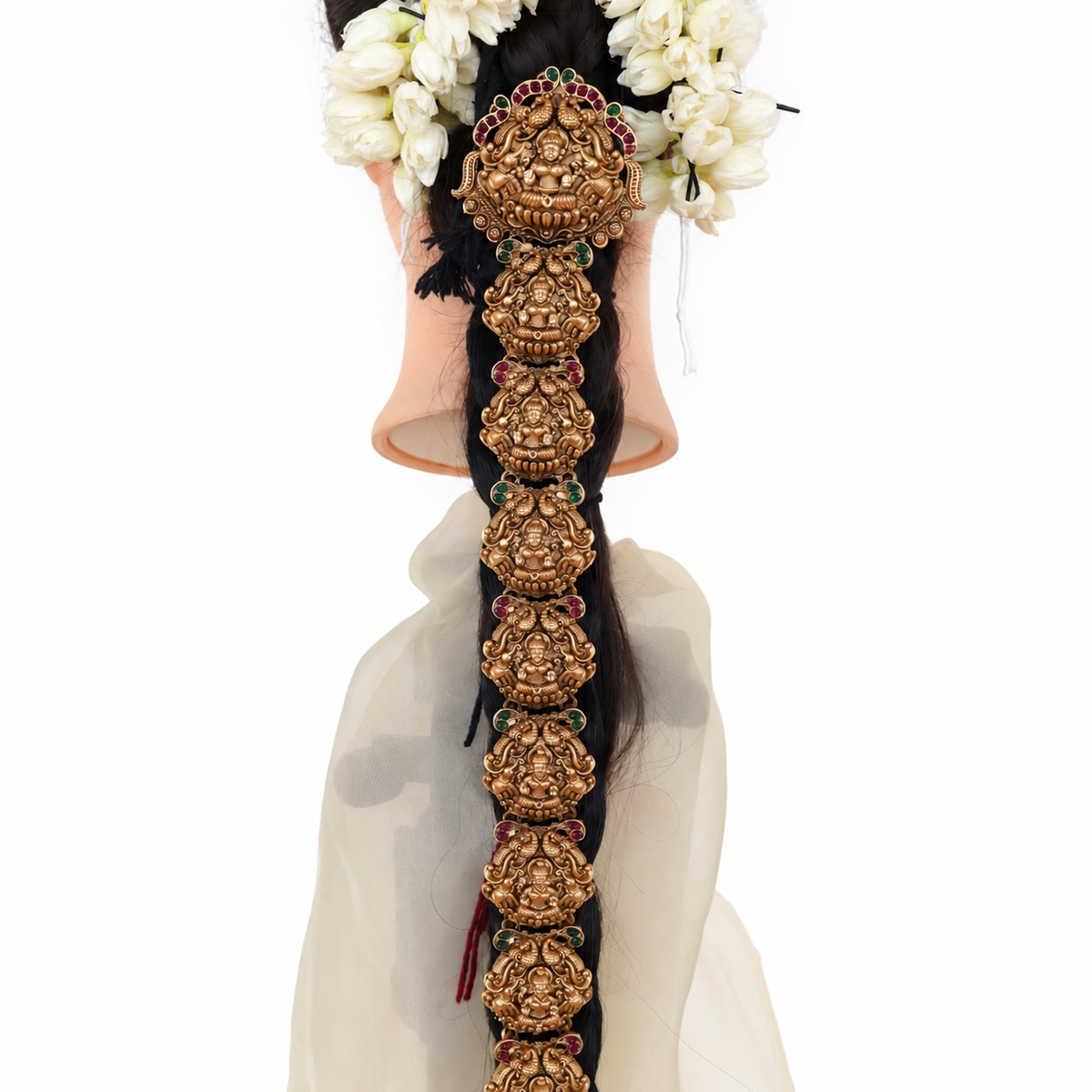 Antique Matte Budget Bridal Long Choti - Mayil Lakshmi
