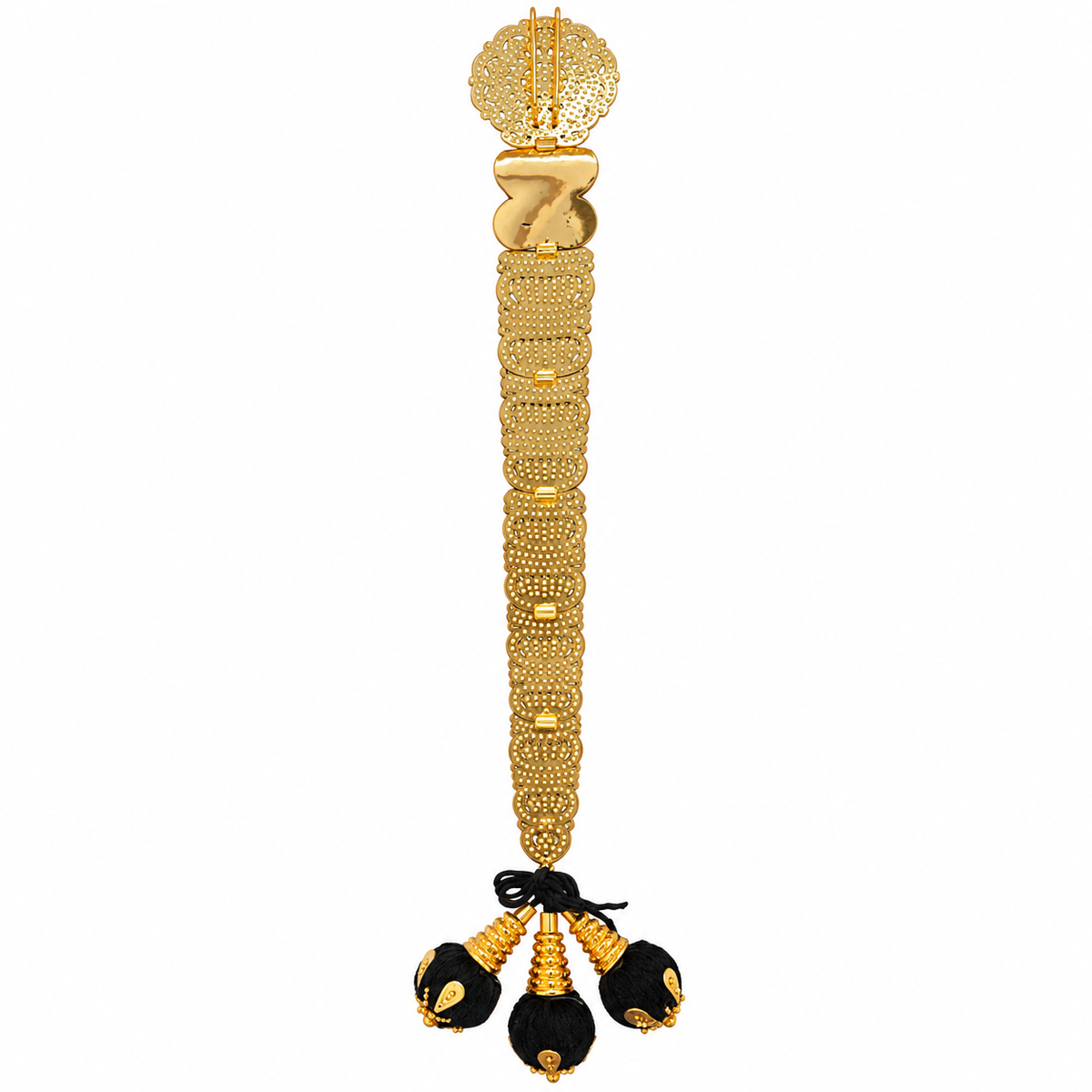 Premium Gold Look Micro Gold Polished Naga Jadai / Jadai Naagam - 18 inches