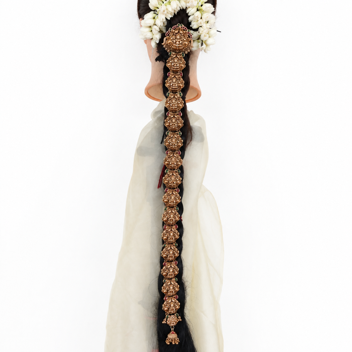 Antique Matte Budget Bridal Long Choti - Mayil Lakshmi