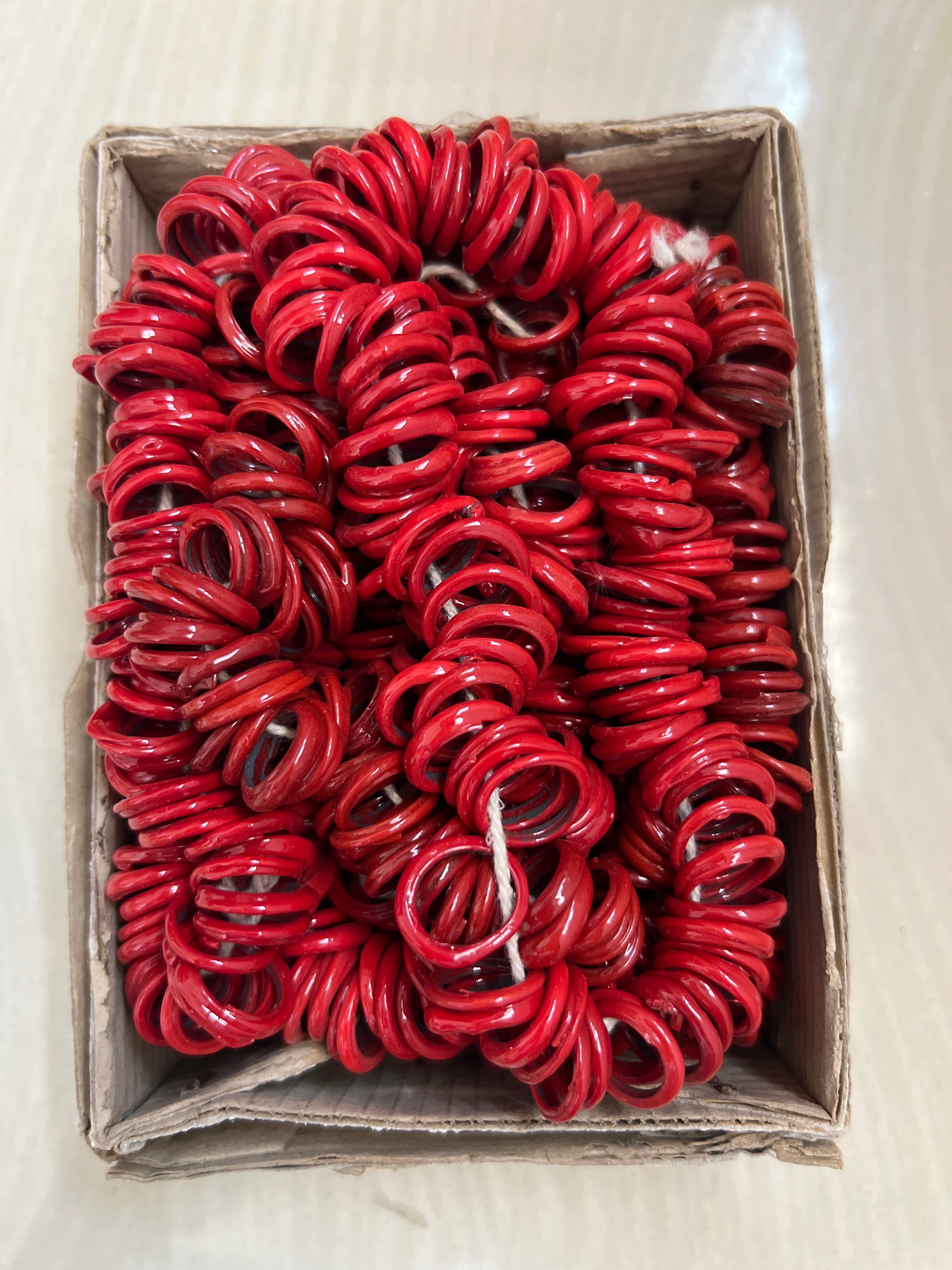 108 Small Glass Bangles Garland/Chitti Gajalu/ Bale Haara For Idol Decorations & Return Gifts