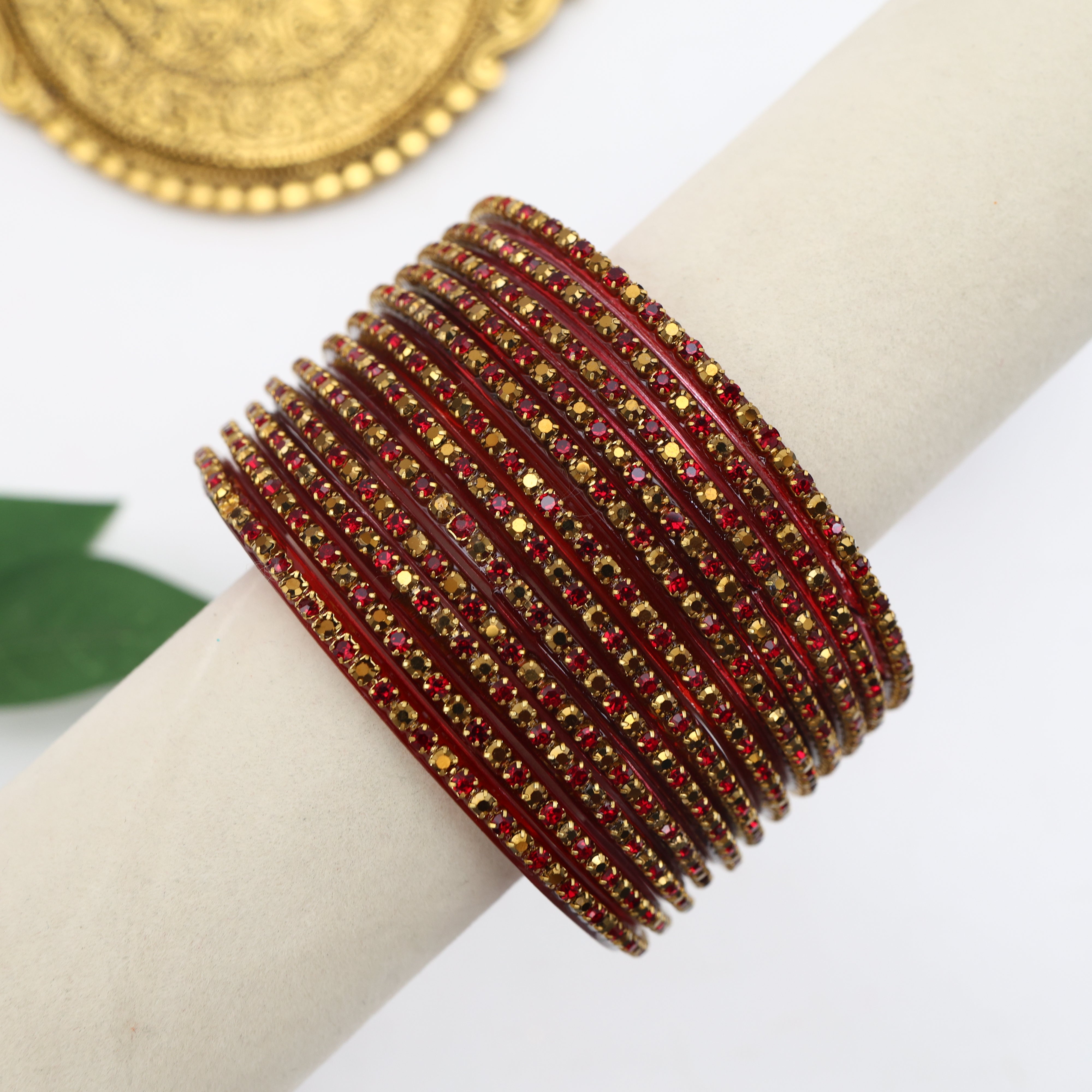 Premium Stardust Glass Bangles - One Dozen