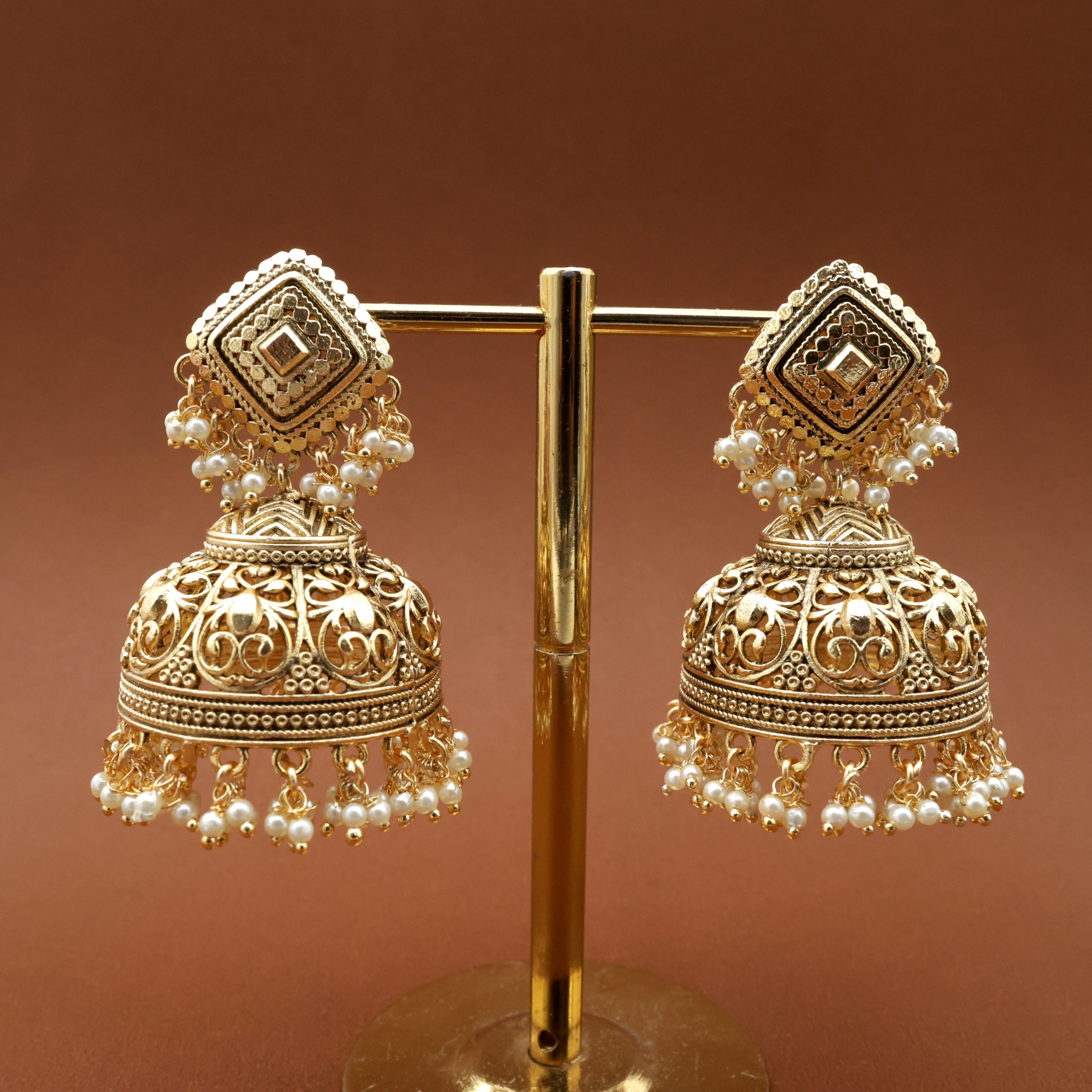 No Figure No Idol Cutwork Big Jhumkas