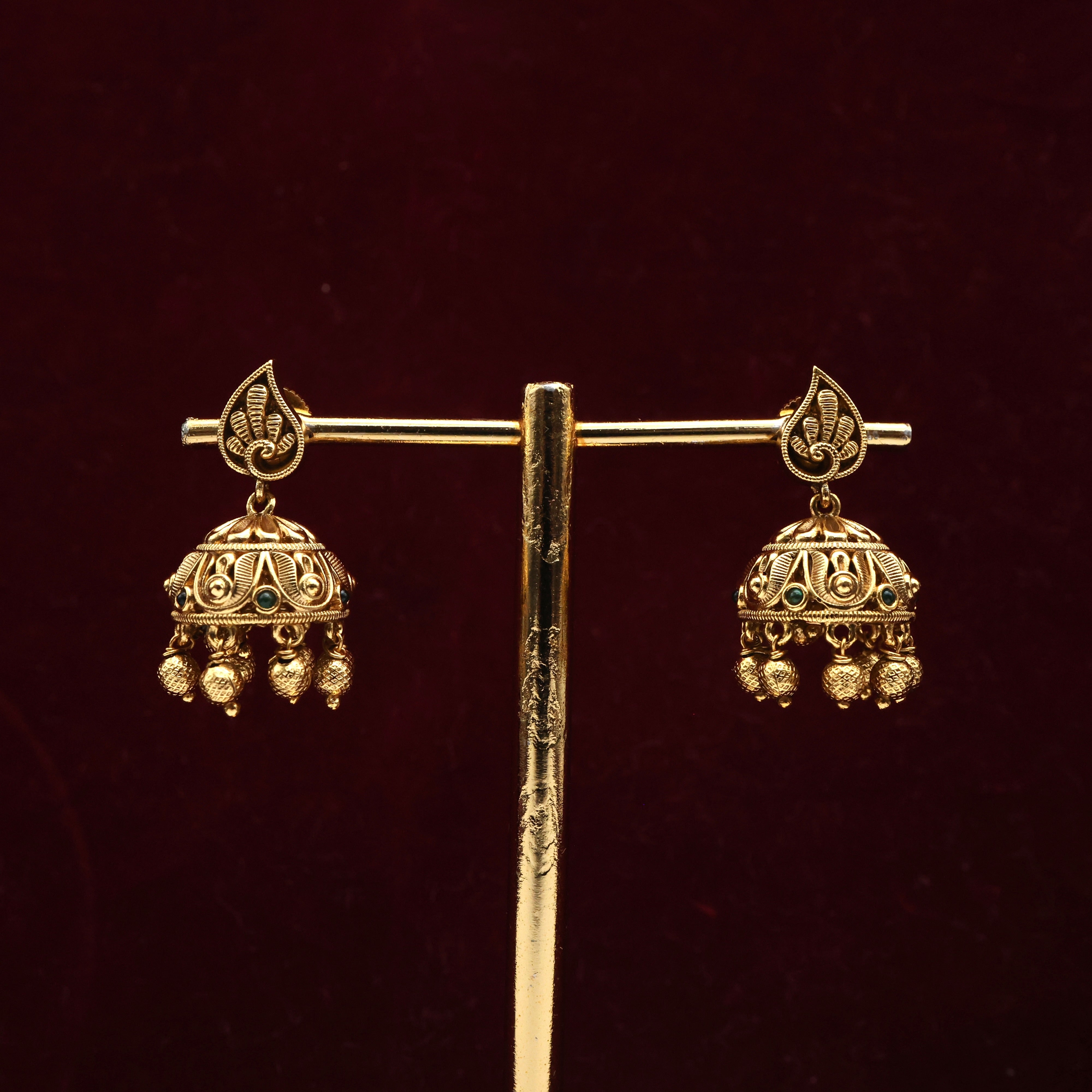 Antique Nagas Small Paisley Jhumkas