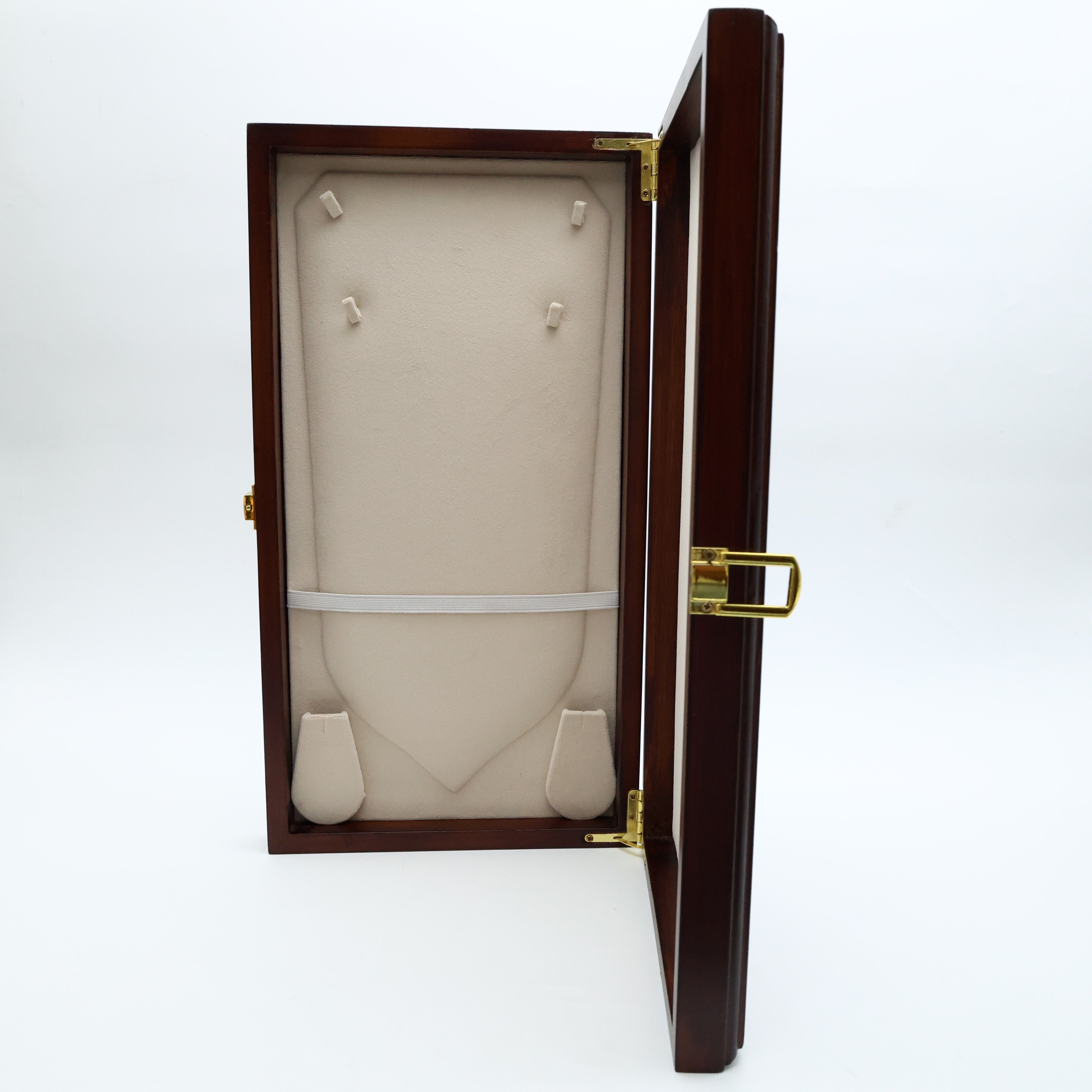 Premium Solid Wood Teak Wood Haaram/Long Necklace Jewellery Organiser