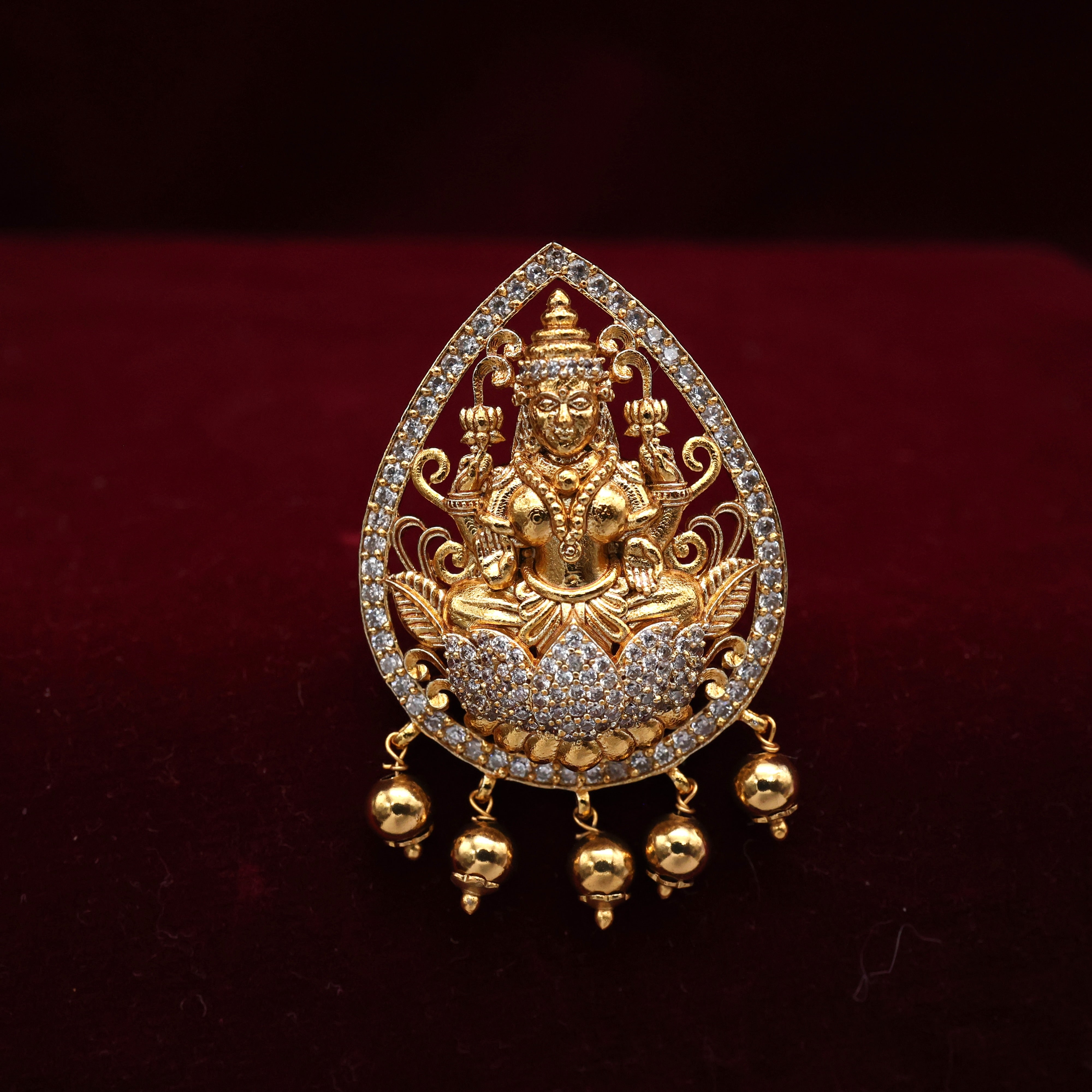 Diamond Look AD Lakshmi Bridal Choti