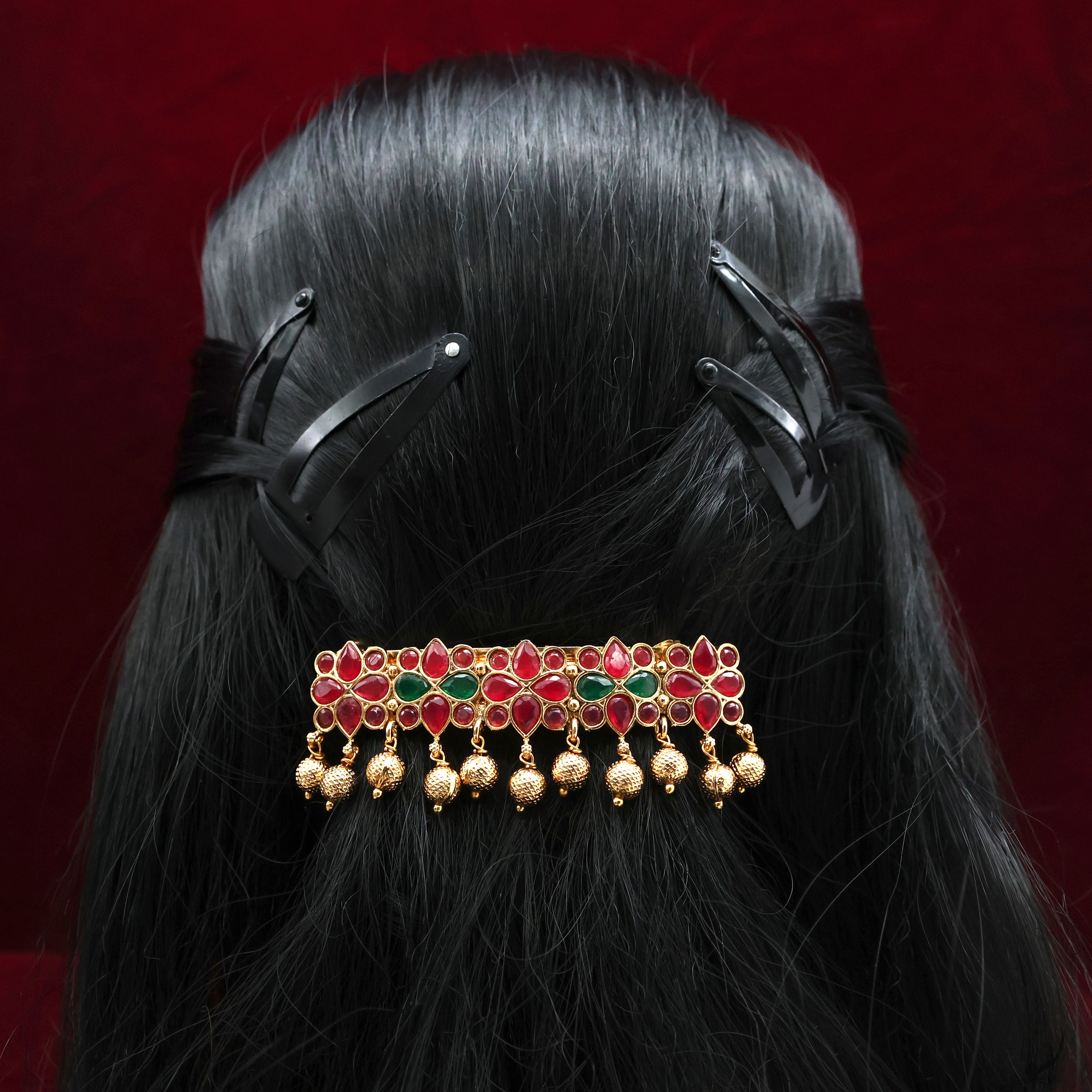 Premium Kemp Nagas Flower French Barrette Hair Clip