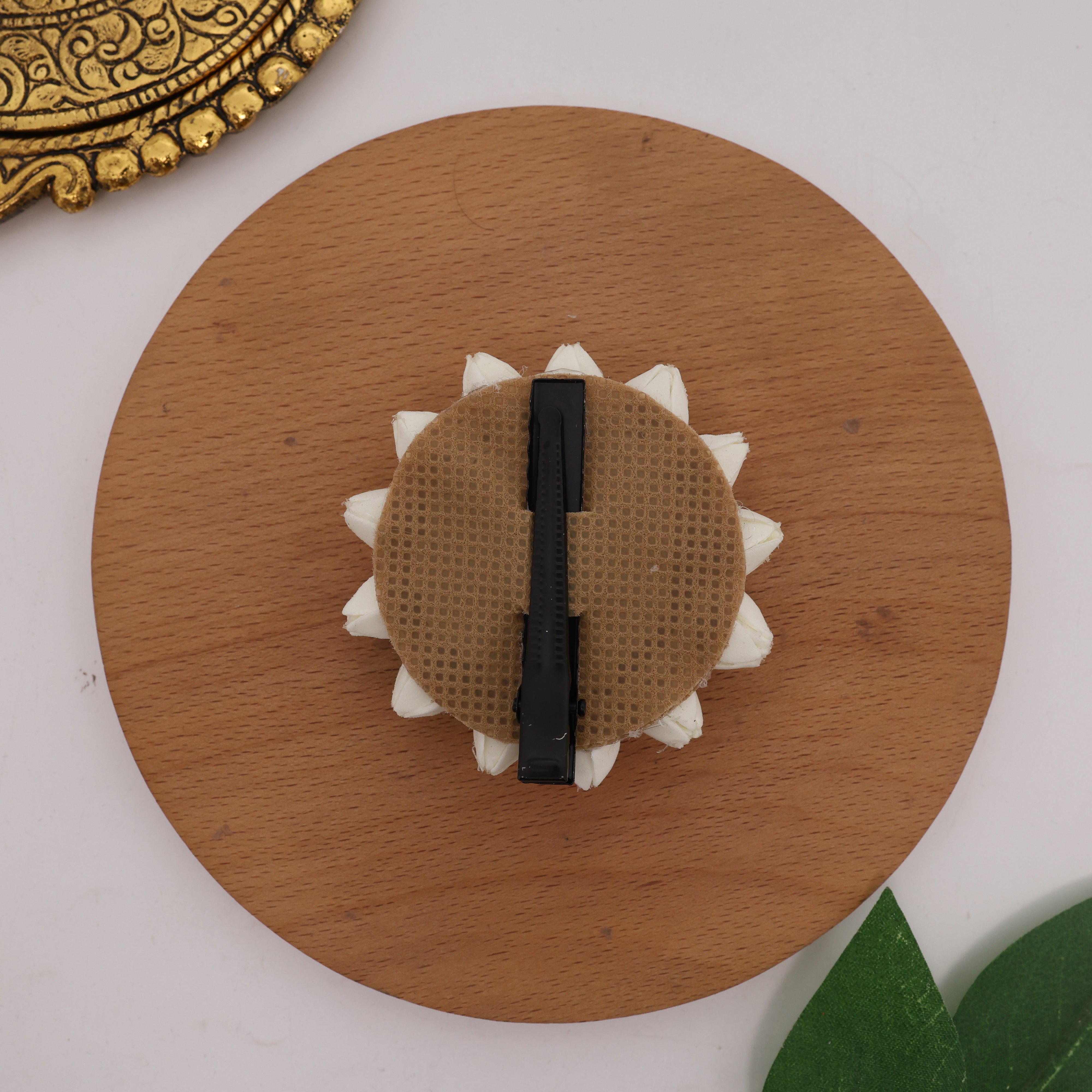 Handmade Foam Jasmine Buds Kemp Suryan Alligator Hair Clip