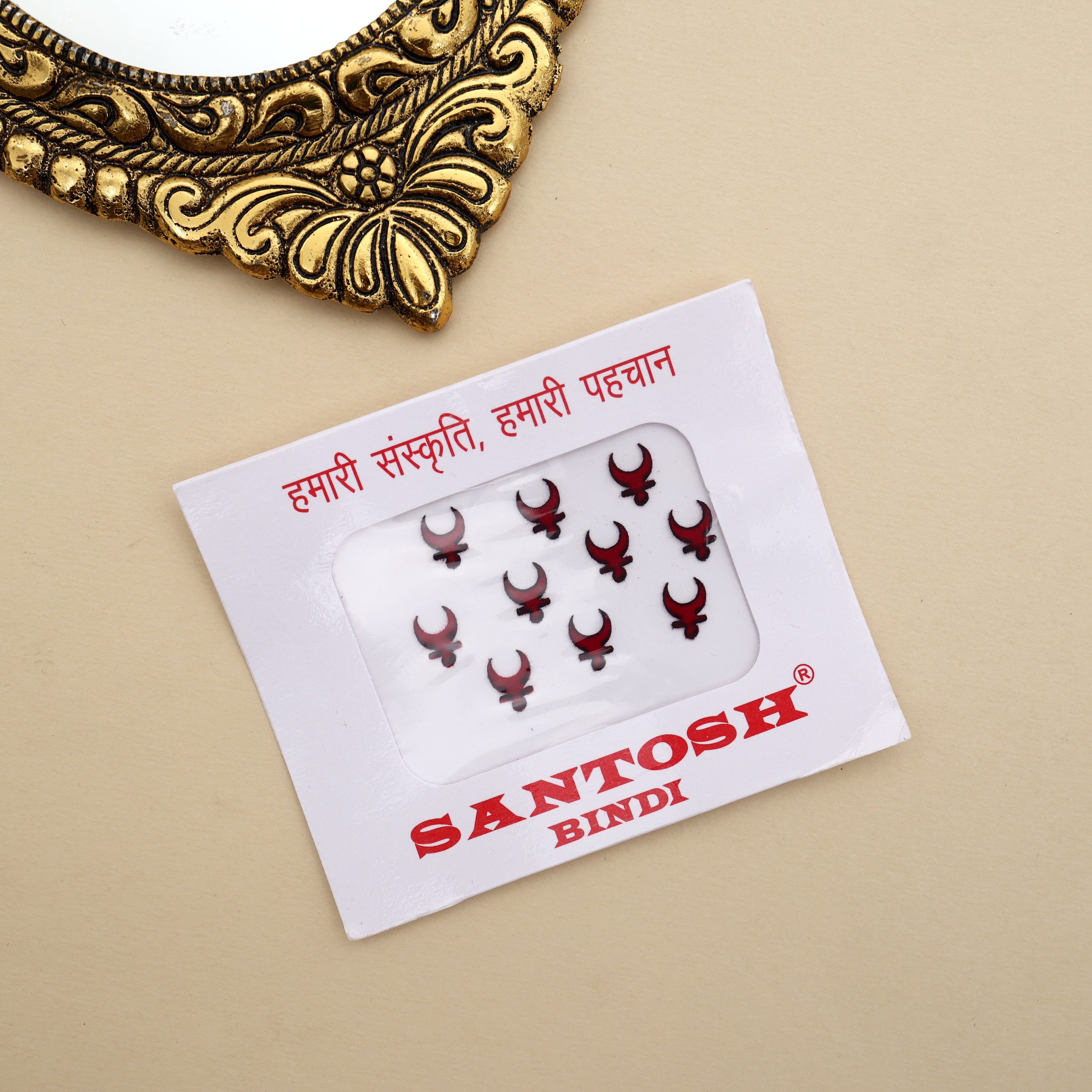 Maroon Chaandini Sticker Bindis - Big