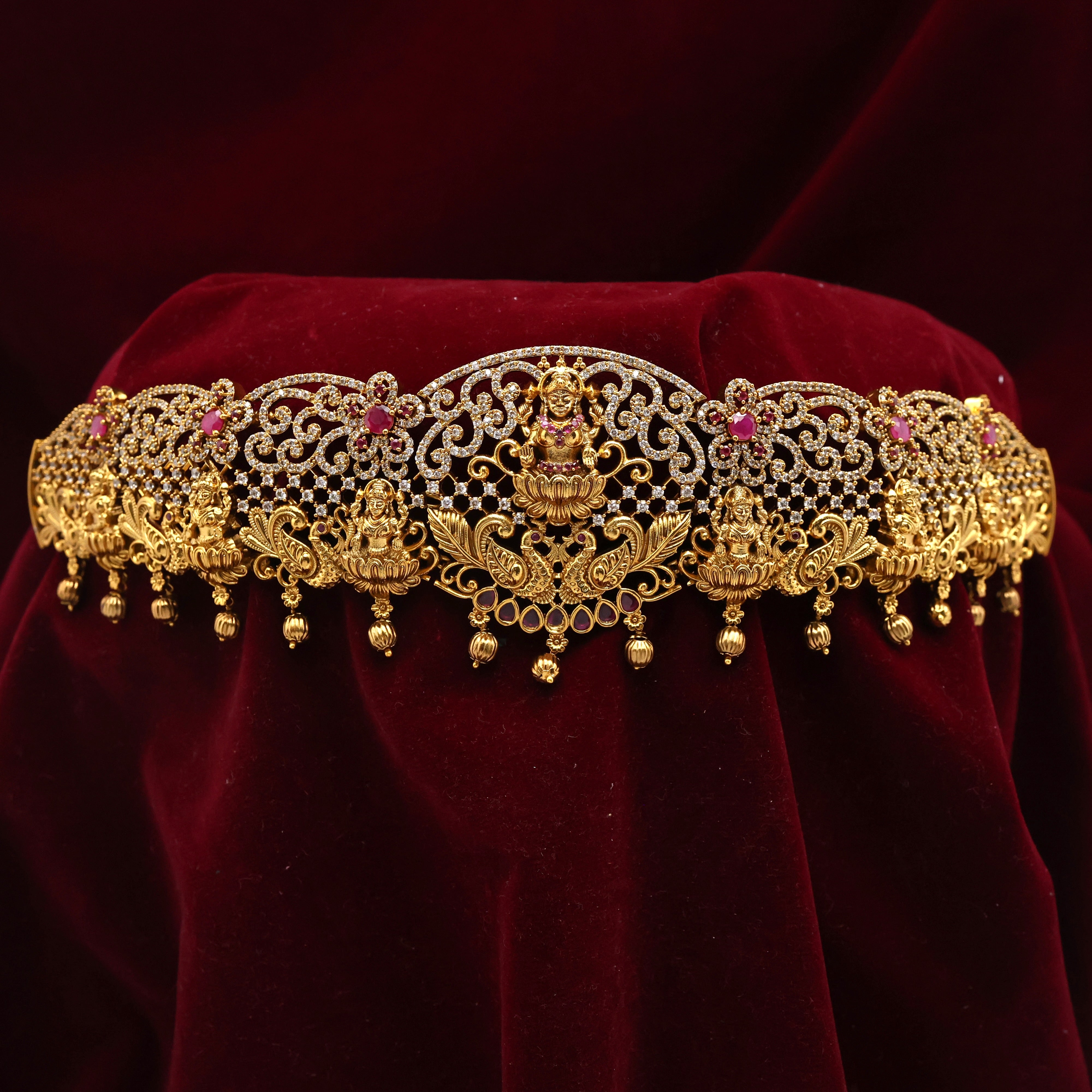 Diamond Look AD Lakshmi Adjustable Hip Belt