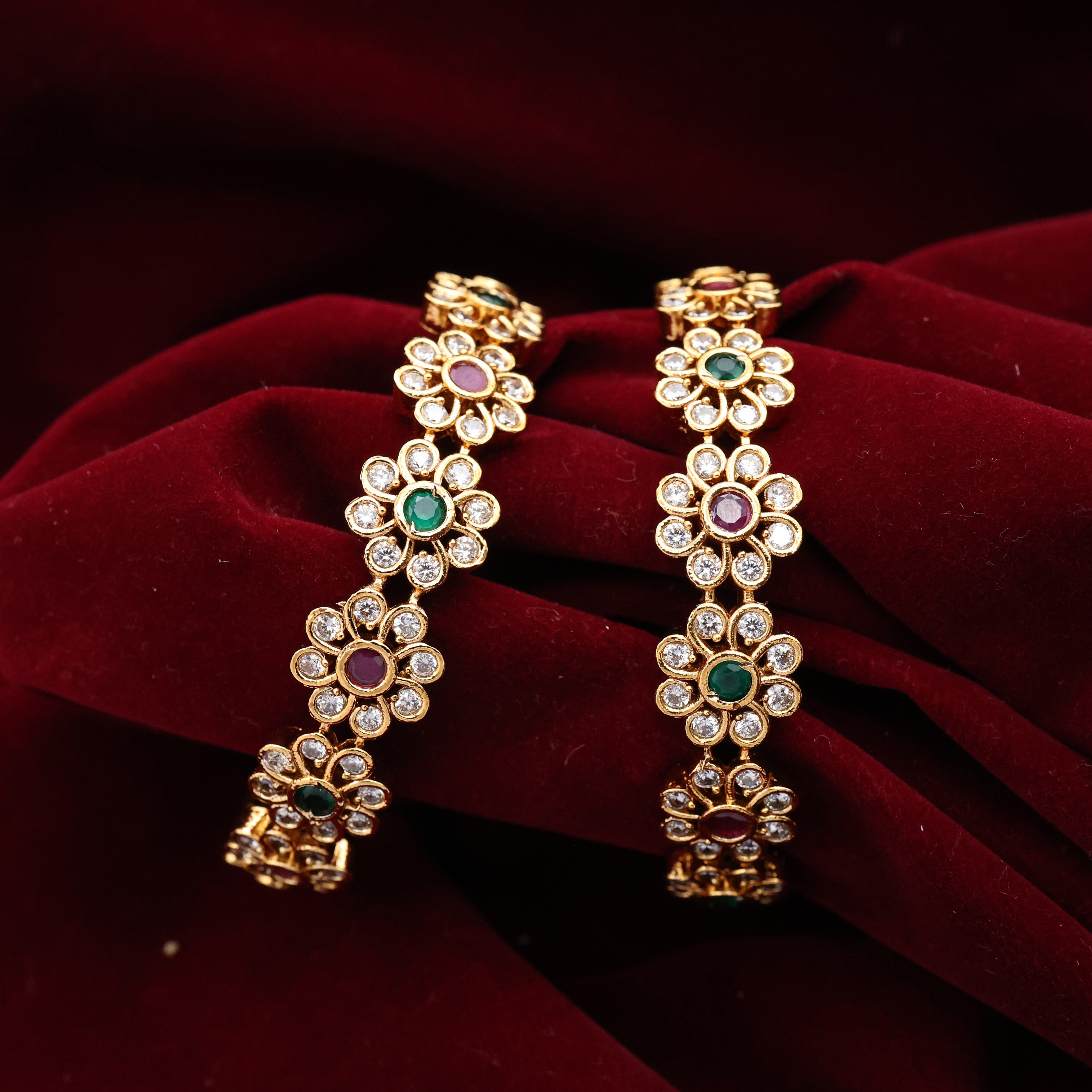 Antique AD Flower Bangles