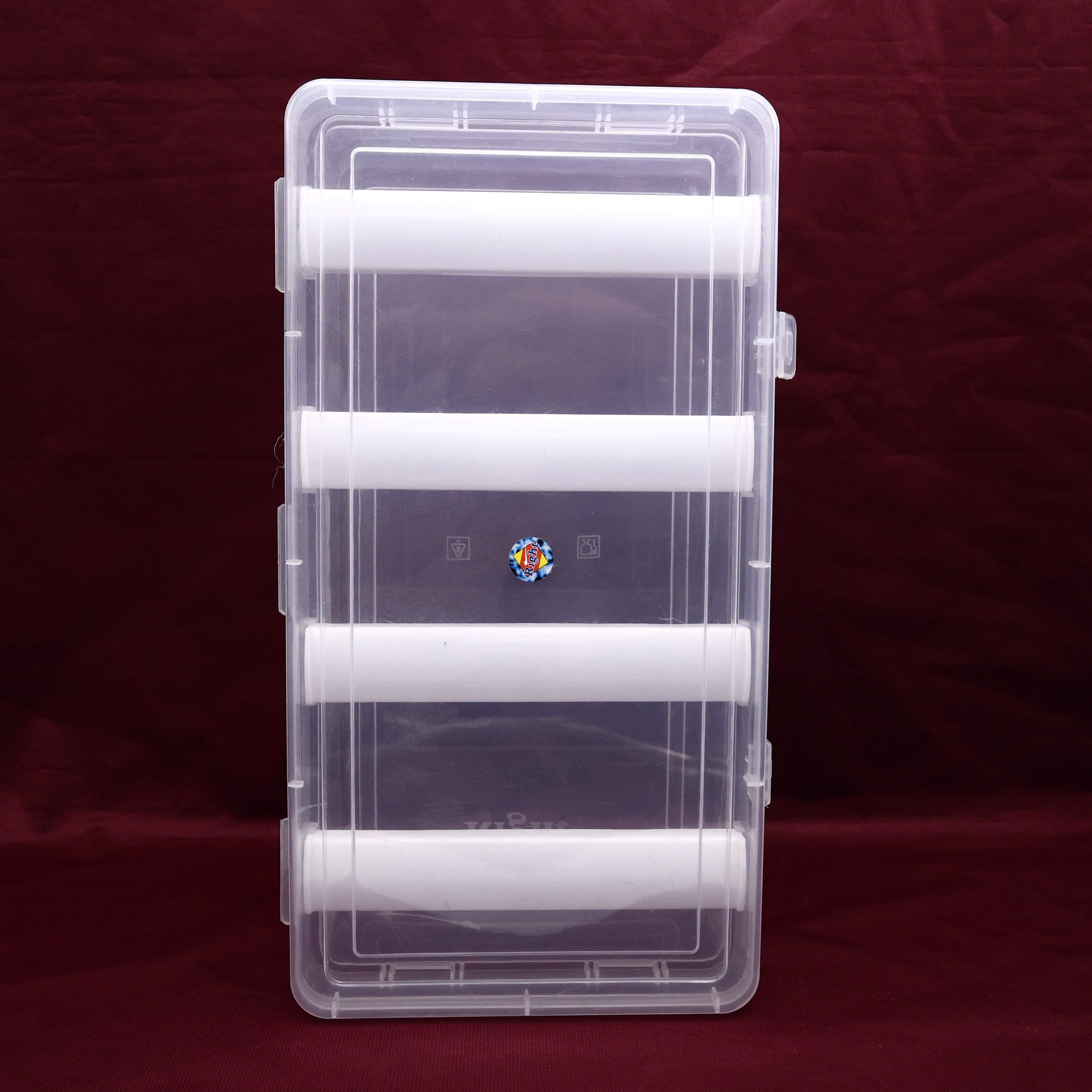 THICK PLASTIC ADJUSTABLE REMOVABLE 4 MEDIUM ROD BANGLE BOX - BANGLE ORGANISER