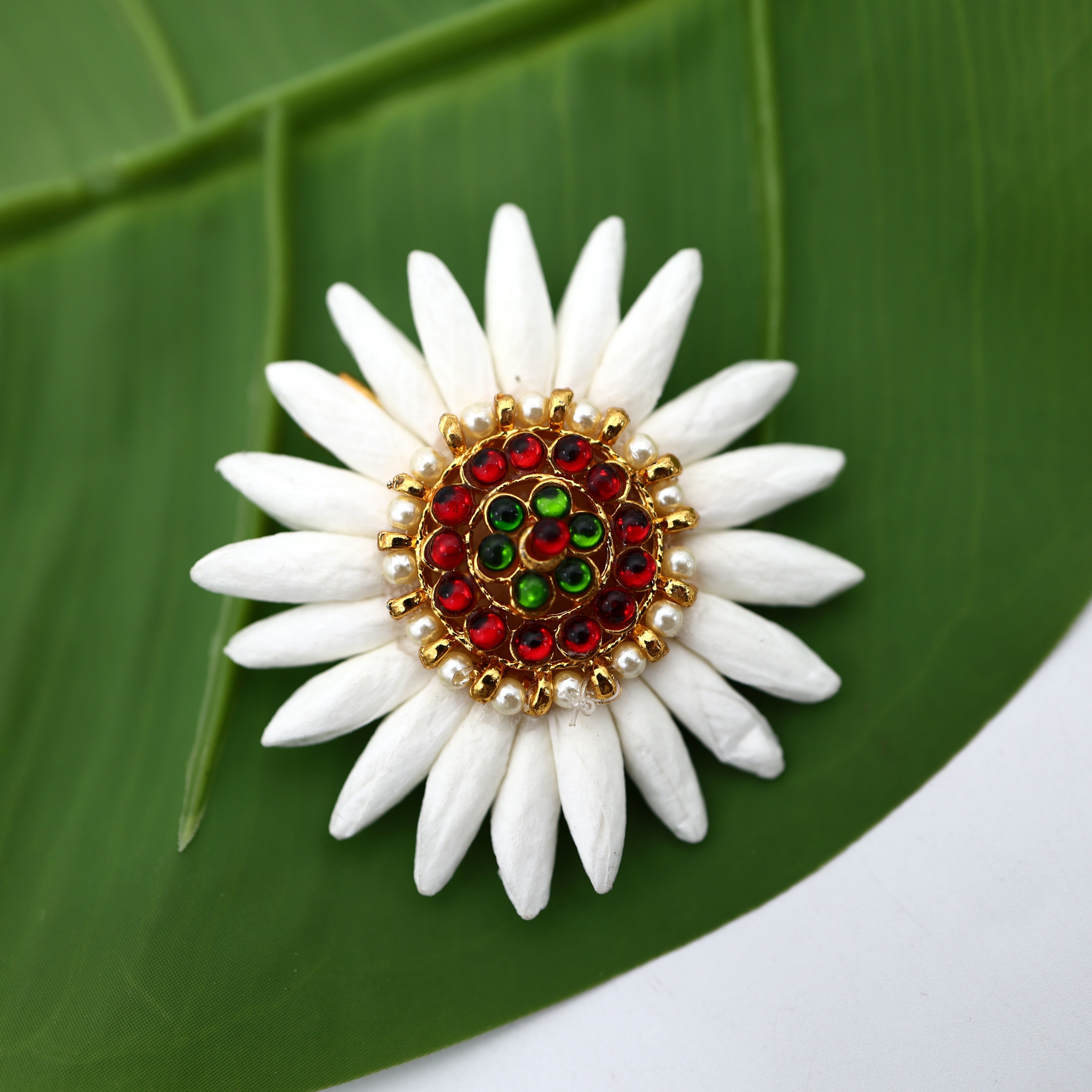 Handmade Mulla Mottu Kemp Suryan Alligator Hair Clip