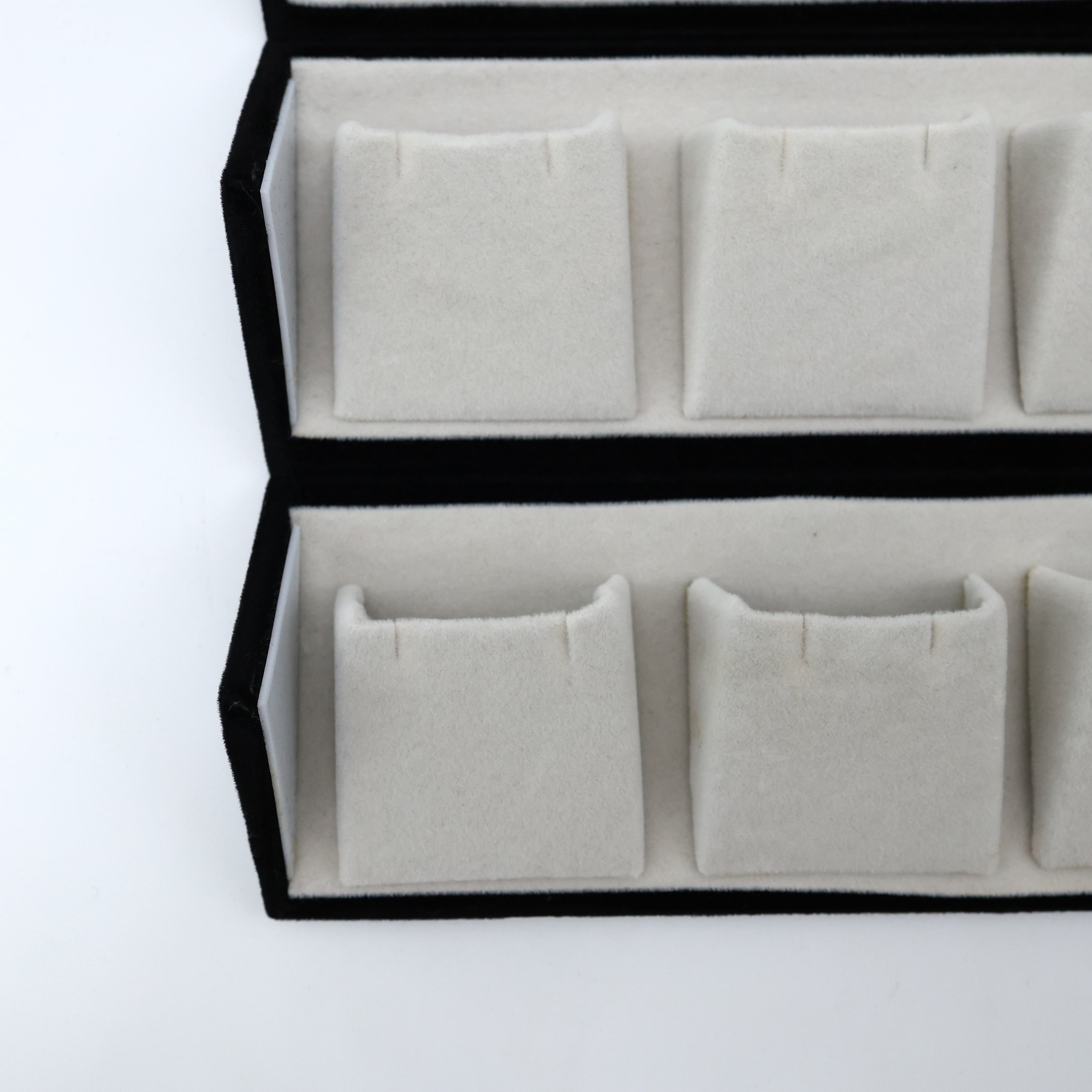 Foldable 16 Slots Earrings Organiser Box - Black