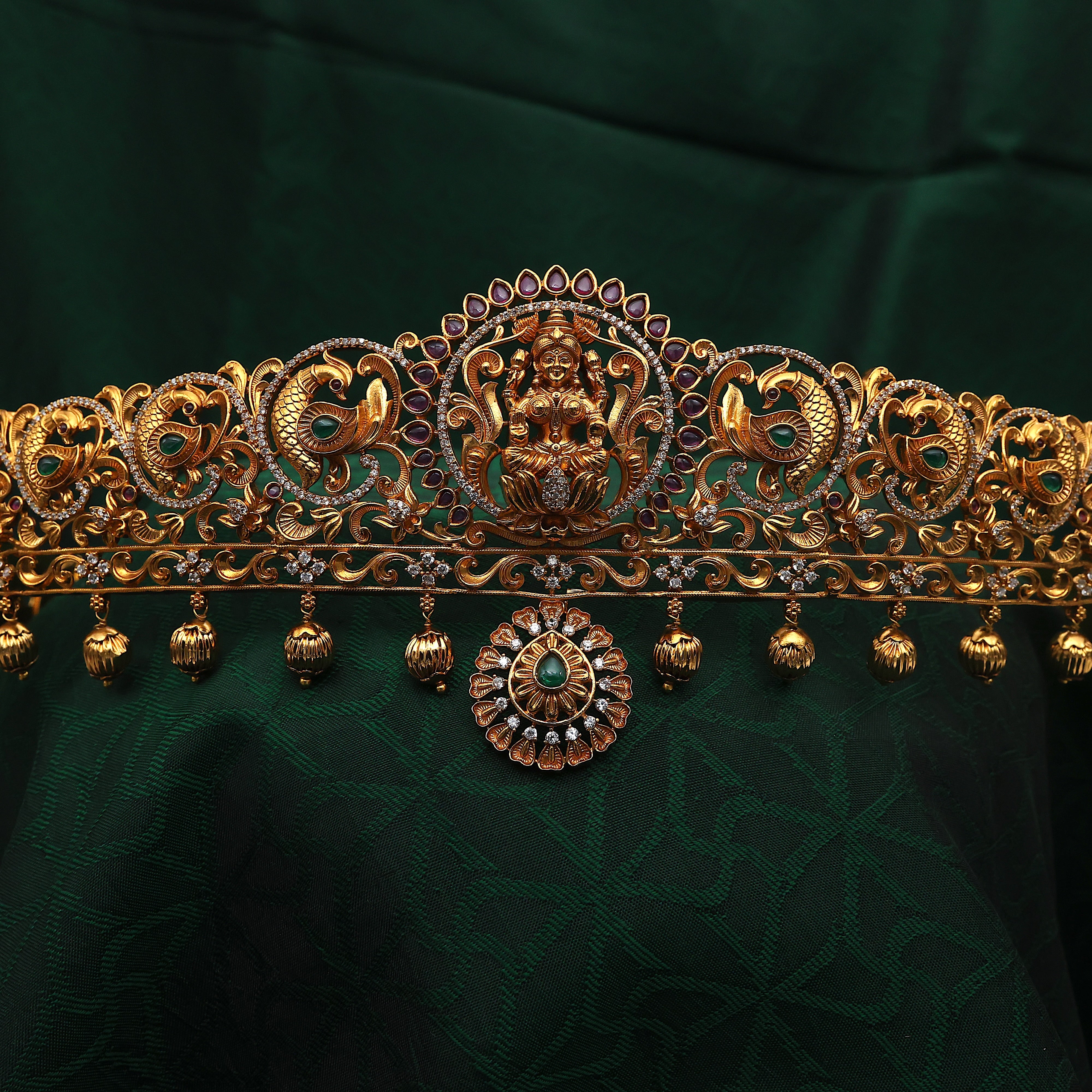 Gold Look AD Kemp Lakshmi Bridal Hip Belt