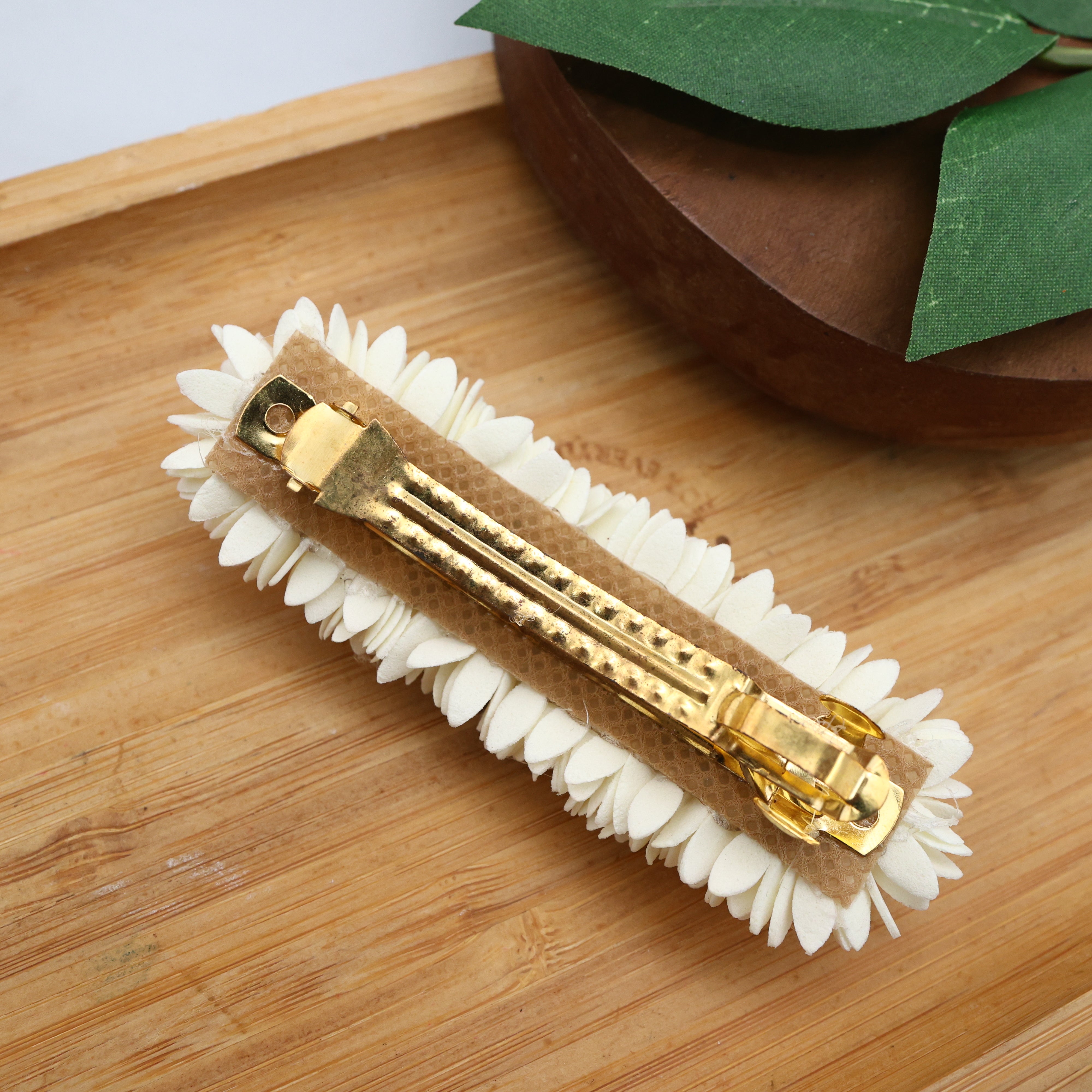 HANDMADE FOAM WATERPROOF MALLI POO FRENCH BARRETTE HAIR CLIP FOR WOMEN