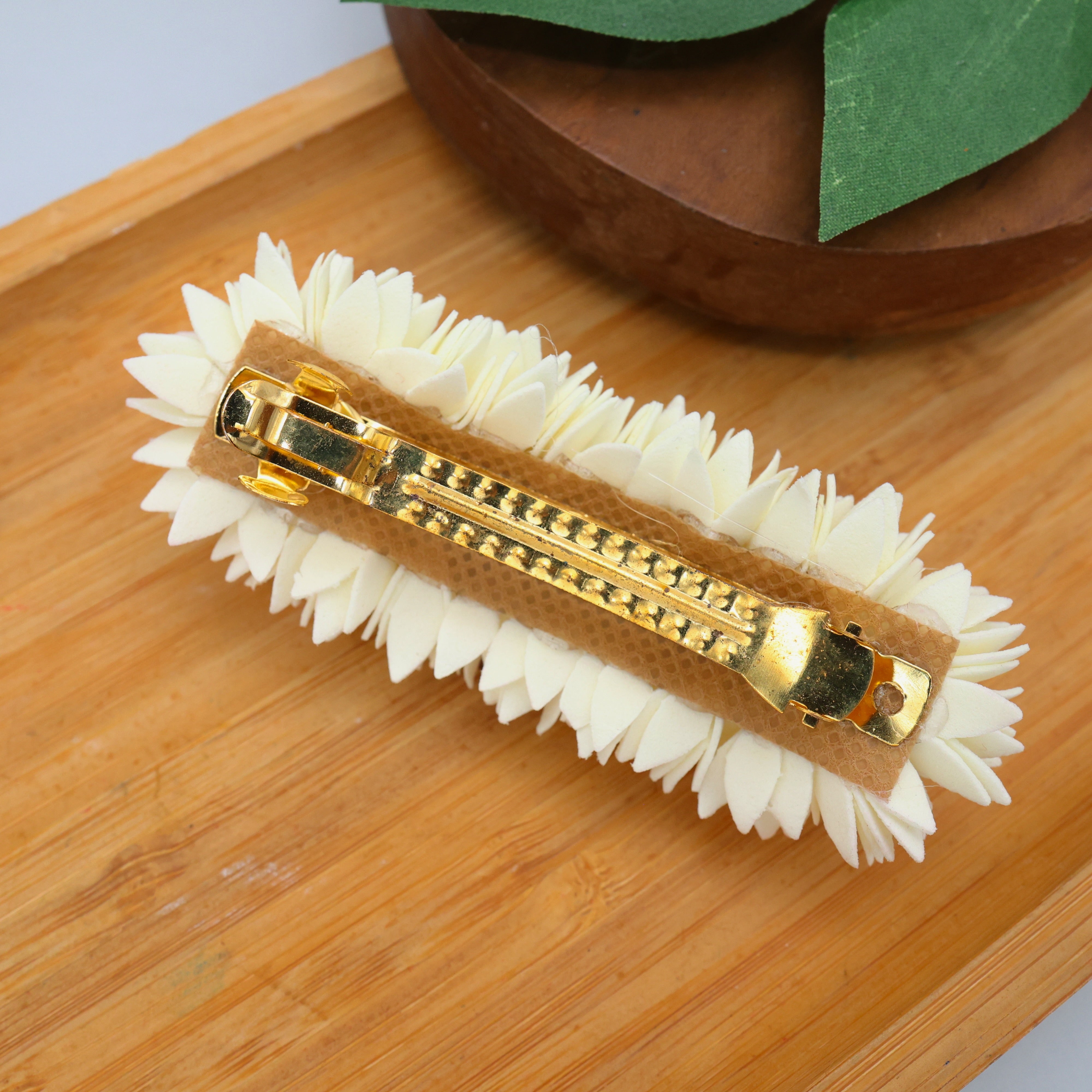 HANDMADE FOAM WATERPROOF PICHI POO FRENCH BARRETTE HAIR CLIP FOR WOMEN