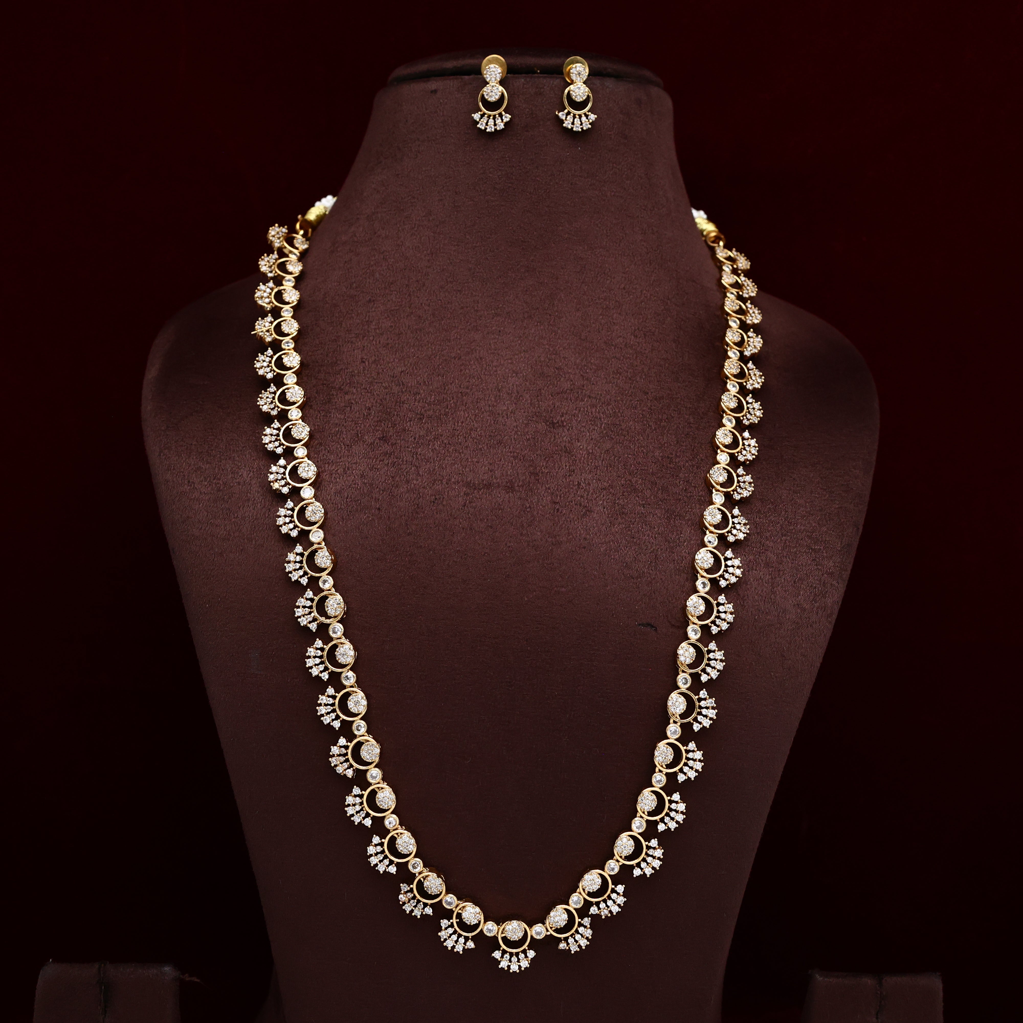 Antique AD Lightweight Long Besari Design Haaram Set