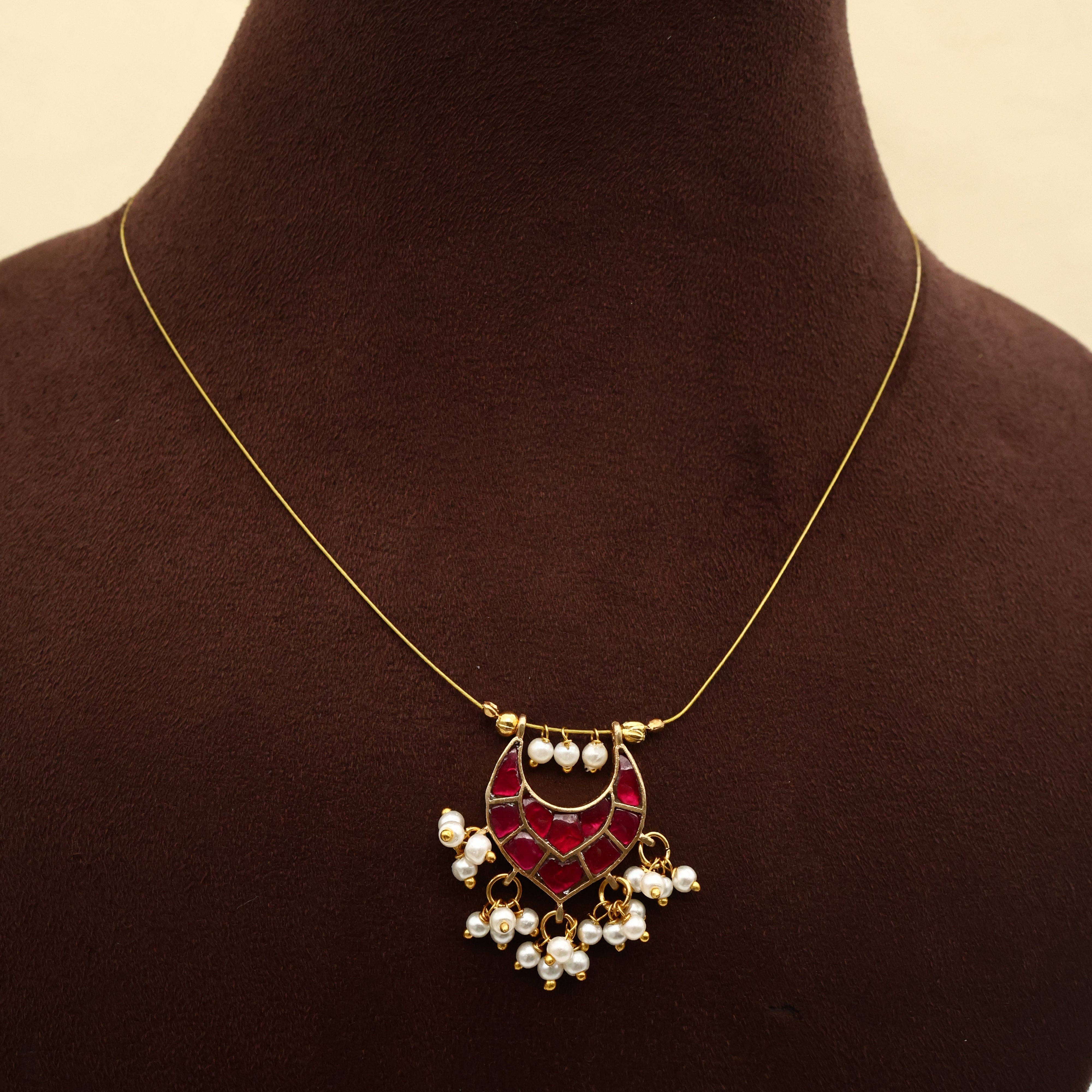 Dome - HANDMADE JADAU KUNDAN INVISIBLE NECKLACE