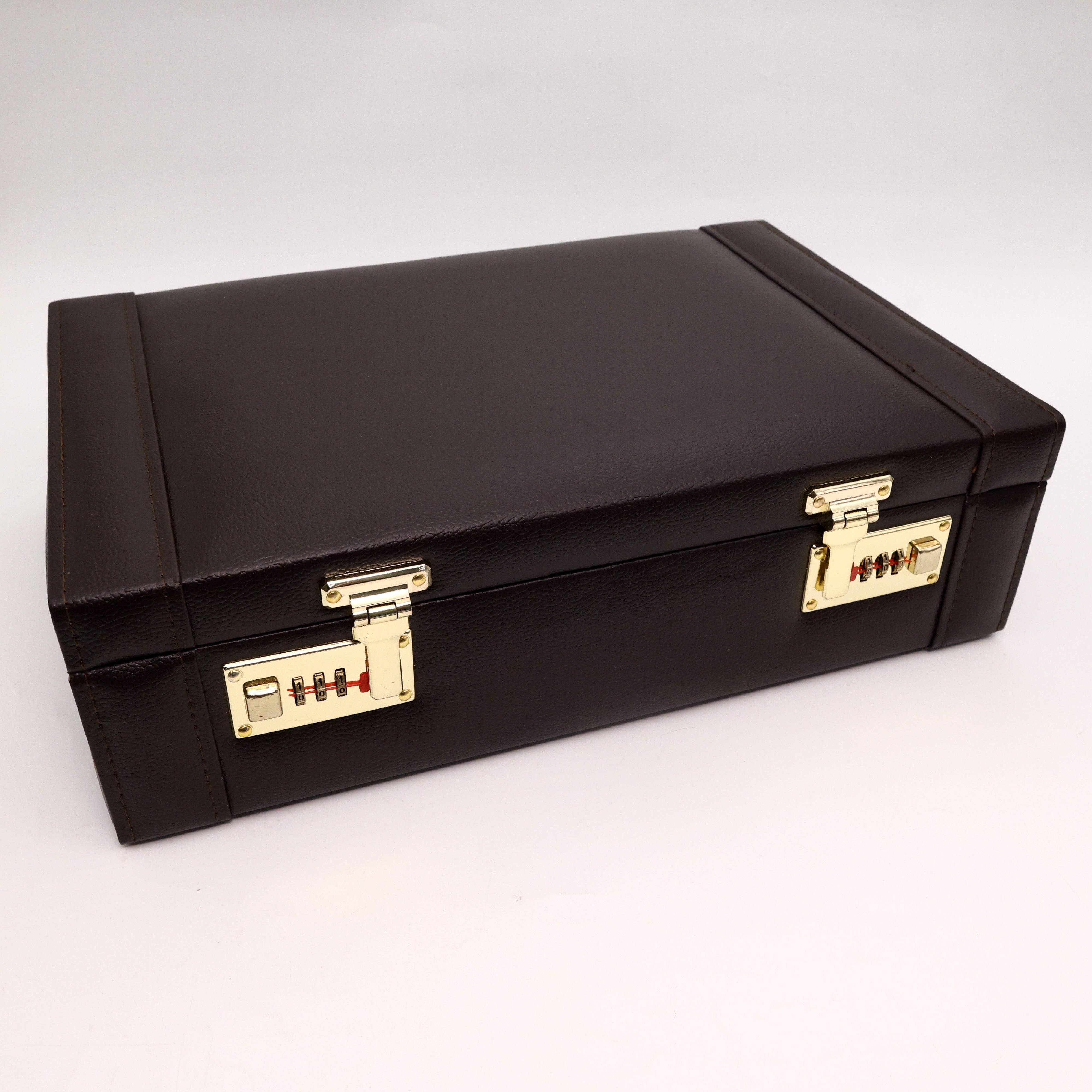 Royal Brown 4+1 Wooden Jewellery Organiser with Double Number Lock System