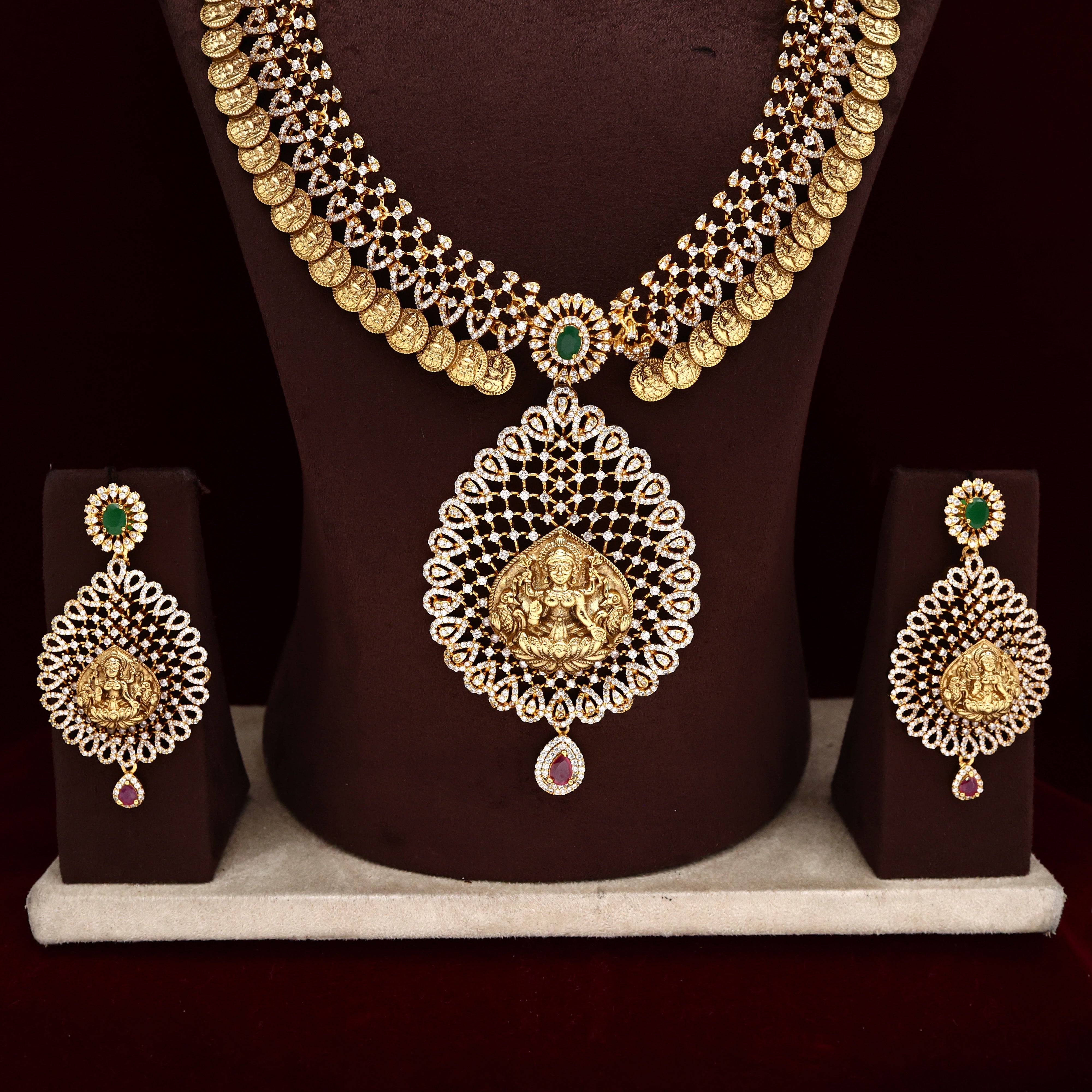 DIAMOND LOOK AD GRAND HEAVY LAKSHMI BRIDAL HAARAM