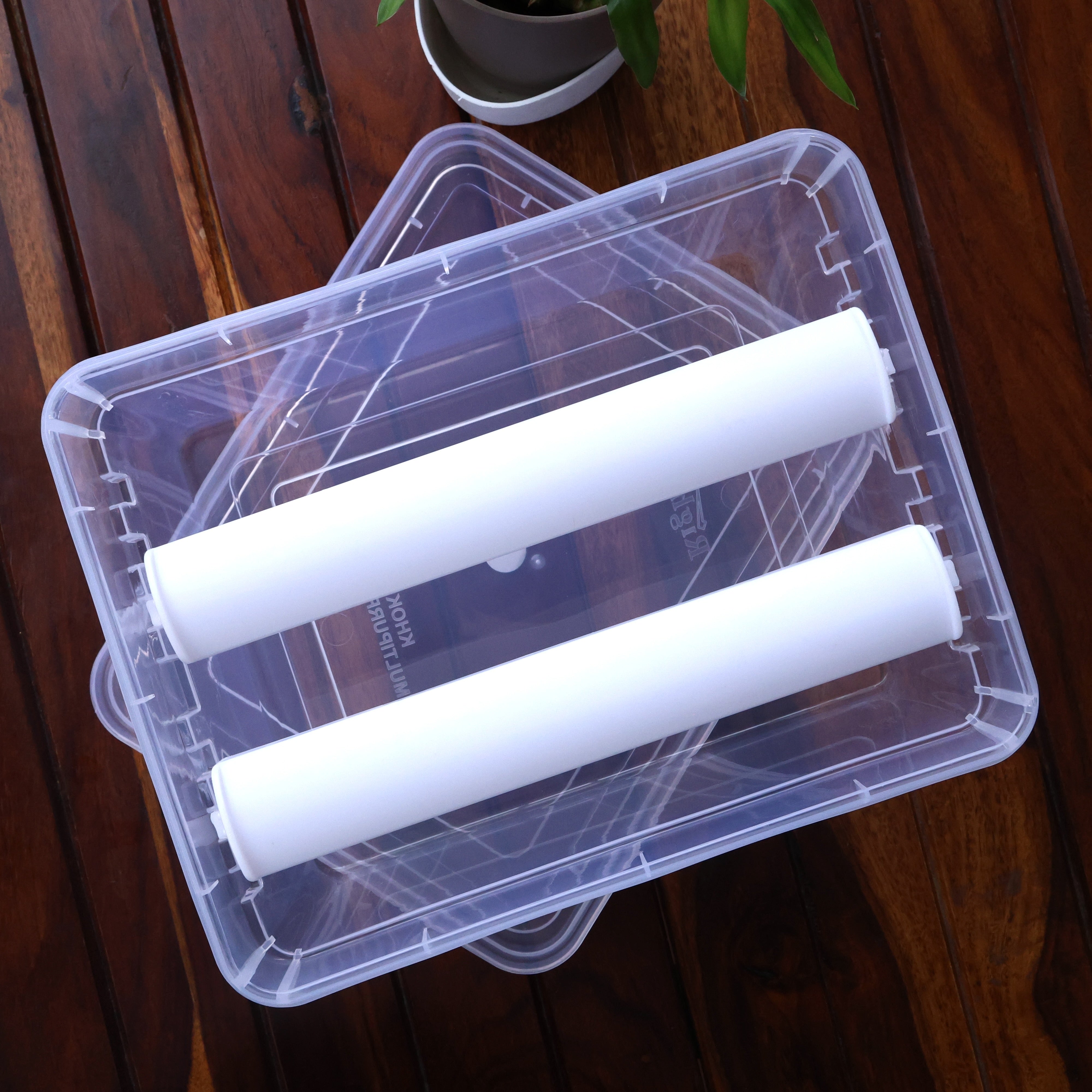 Thick Plastic Adjustable Removable 2 Rod Bangle Box - Bangle Organiser