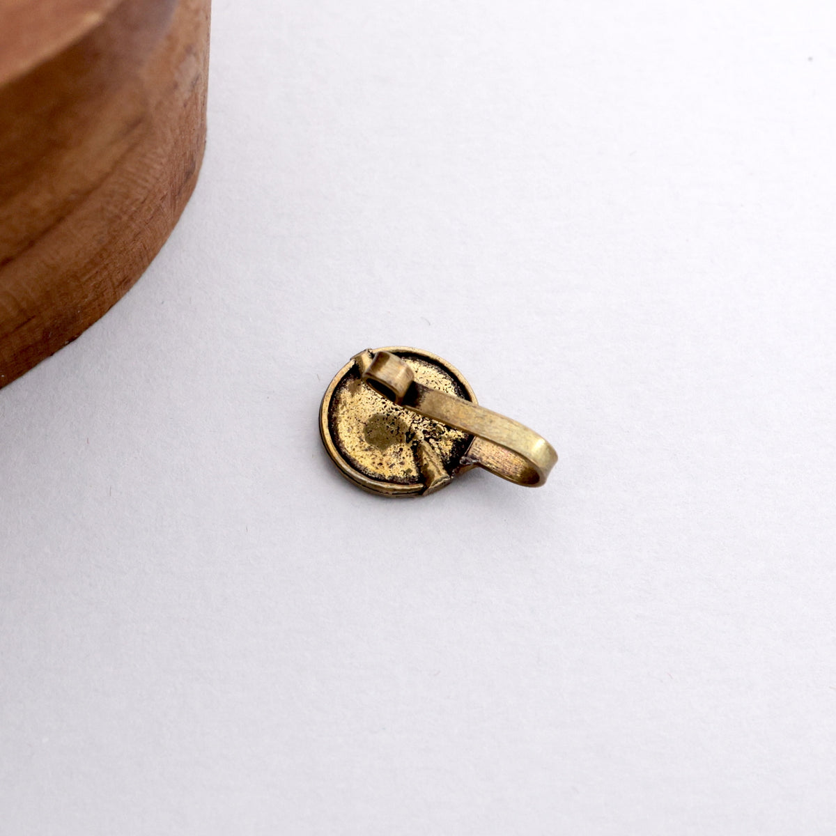 Antique Gold Flower Clip On Nose Pin