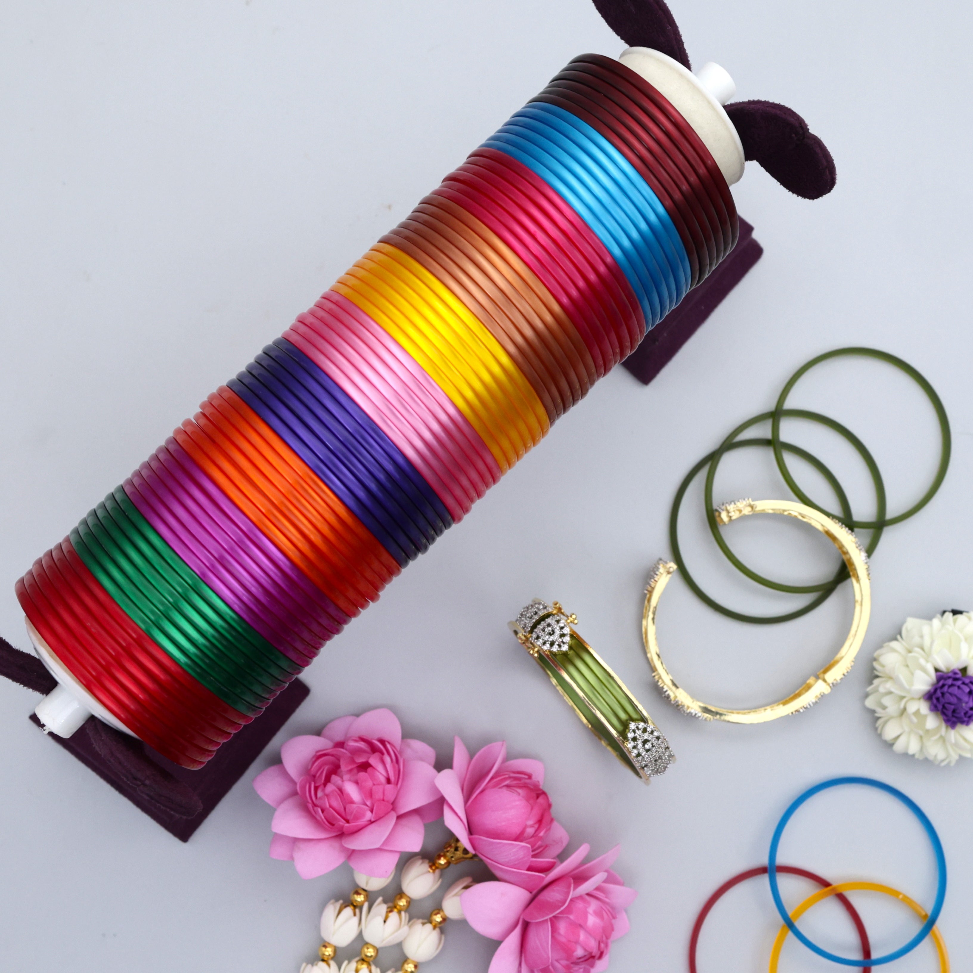 12 in 1 Interchangeable Twin Arch Diamond Look Bangles