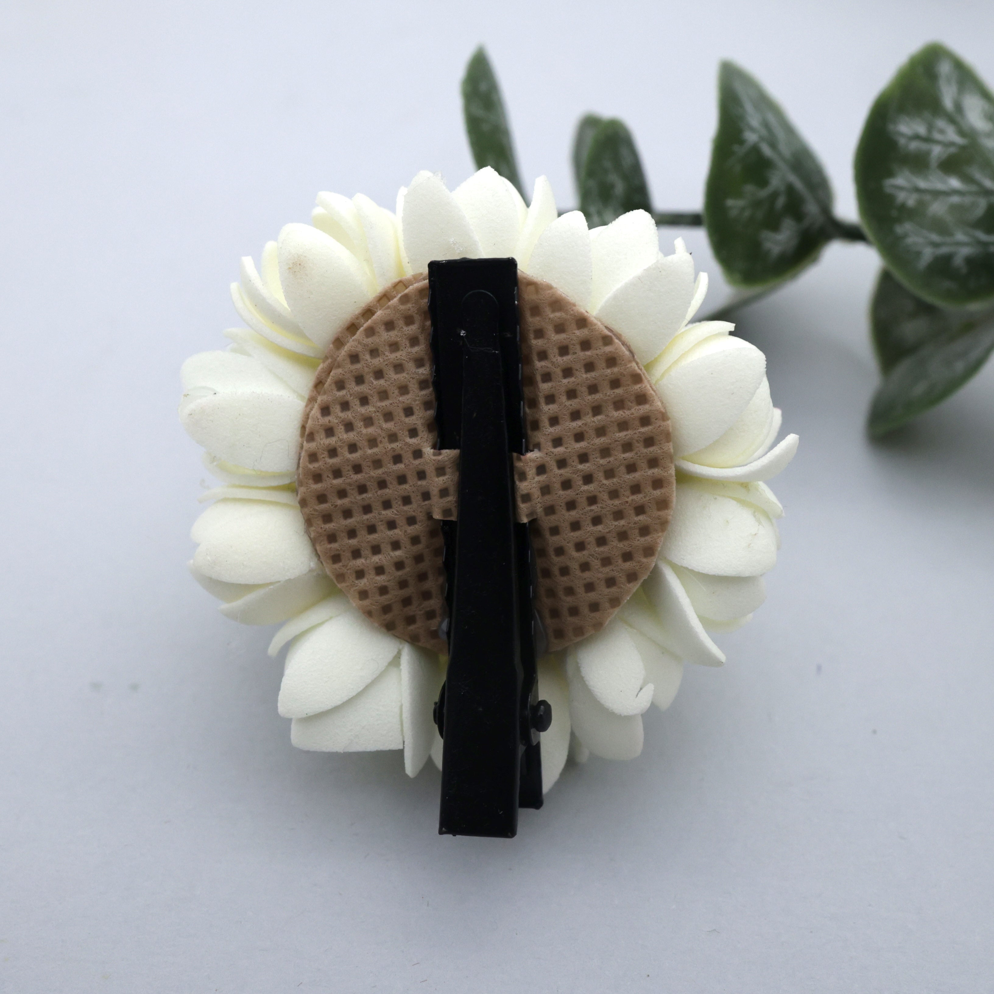 Handmade Foam Malli Vadamalli Alligator Pin Hair Clip
