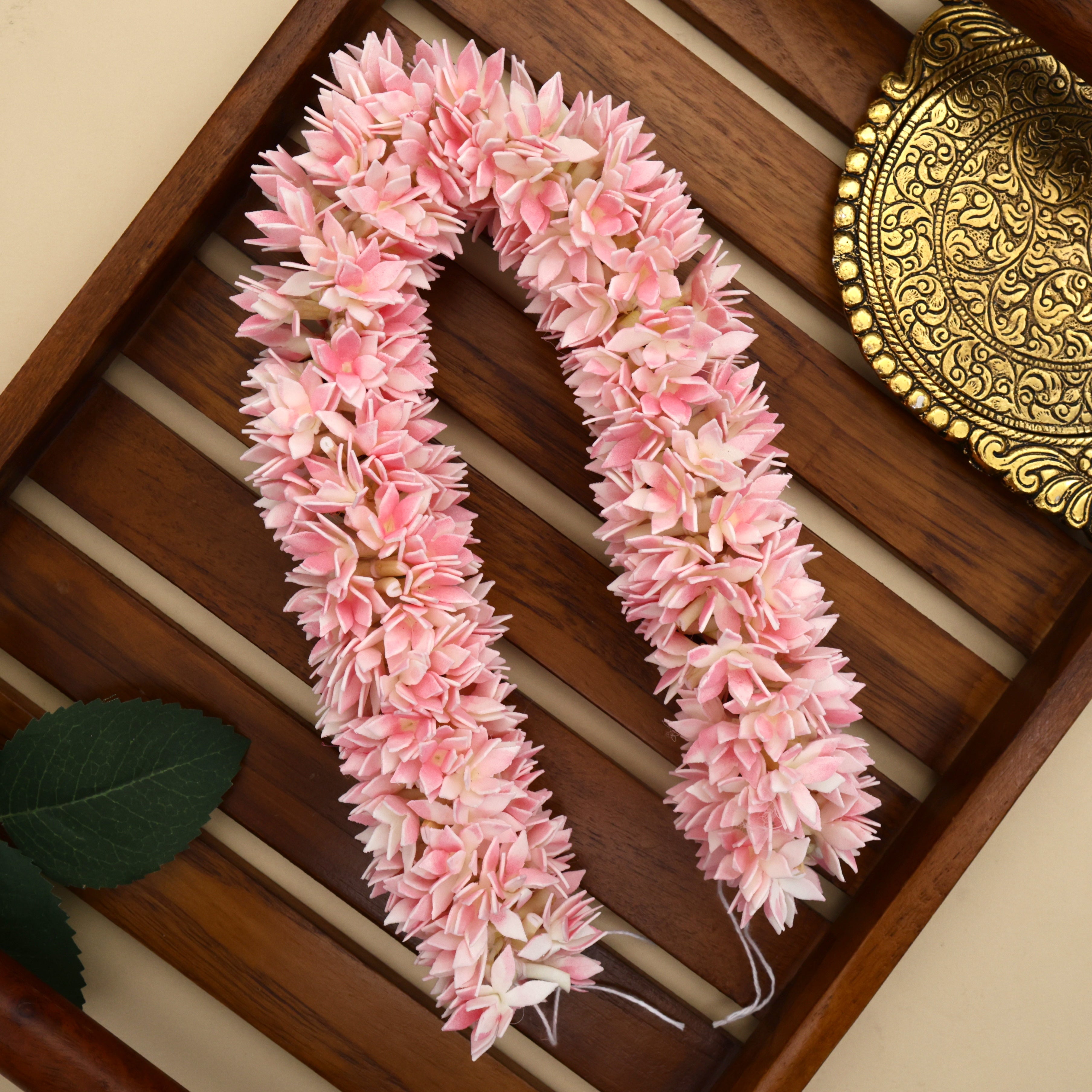 Handmade Foam Realistic Jathi Pichi Flower String - 16 Inches