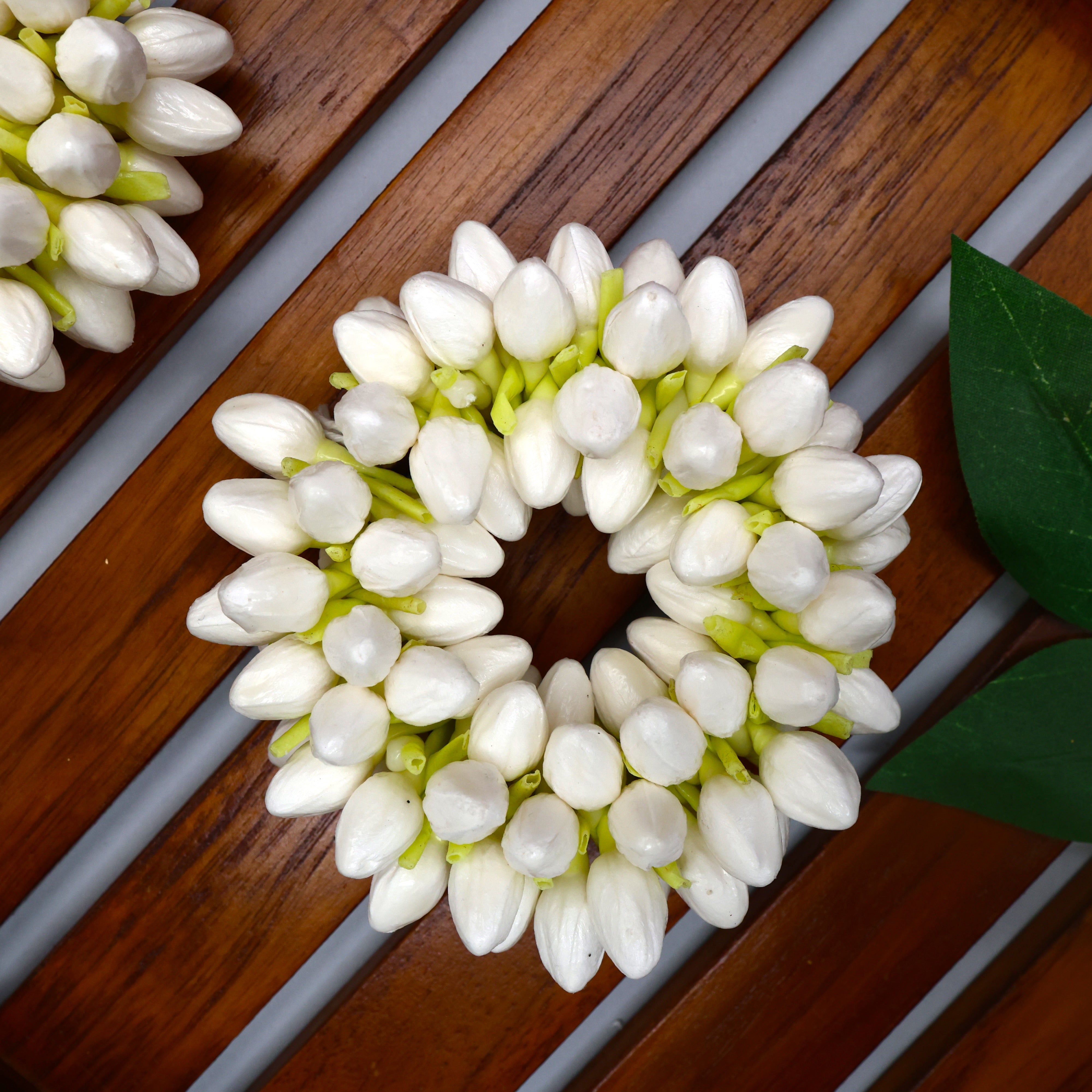 Ever Fresh Reusable Real Look Jasmine Buds Traditional Chendu - Big Jasmine Rings