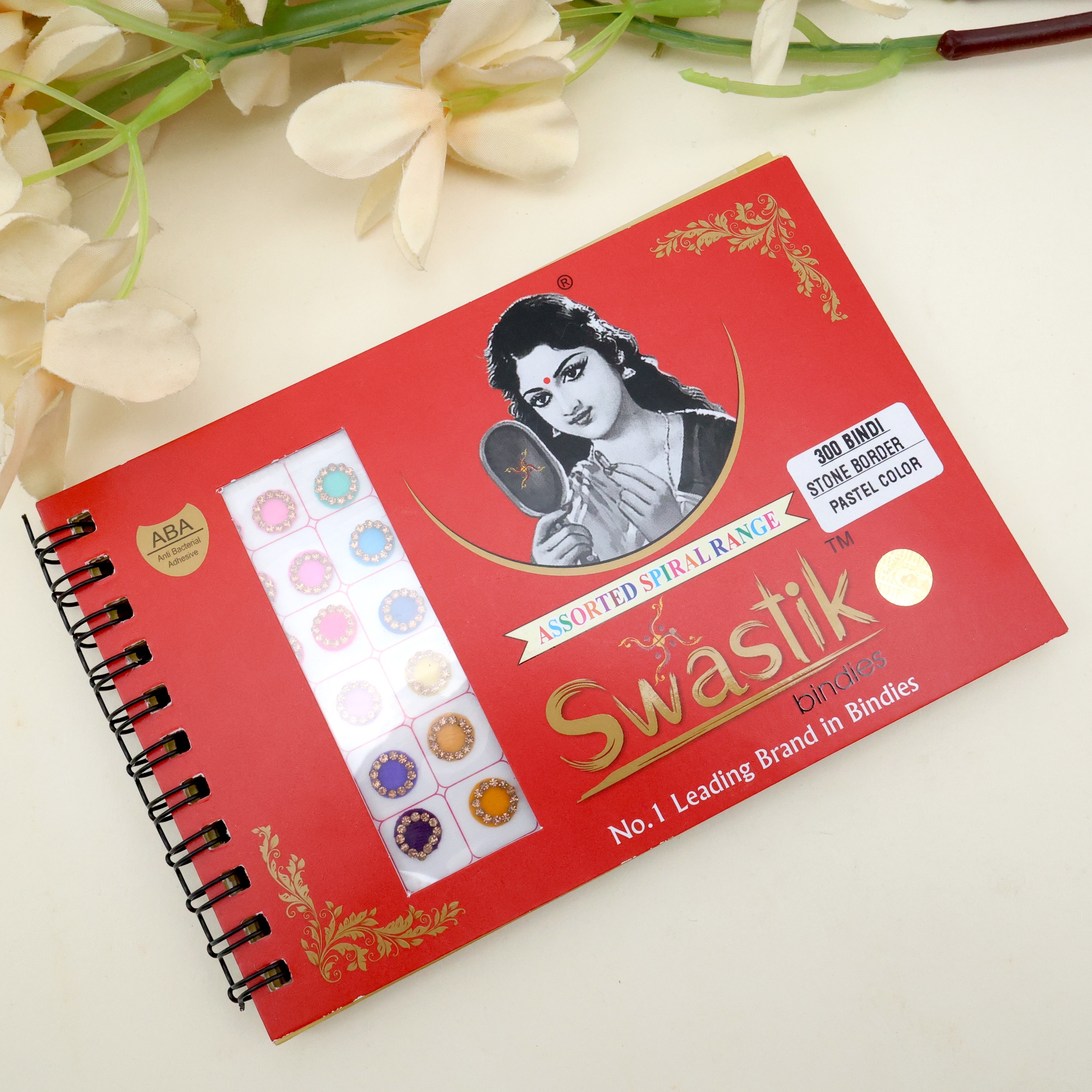 300 Full Stone Border Premium Velvet Pastel Colour Bindis