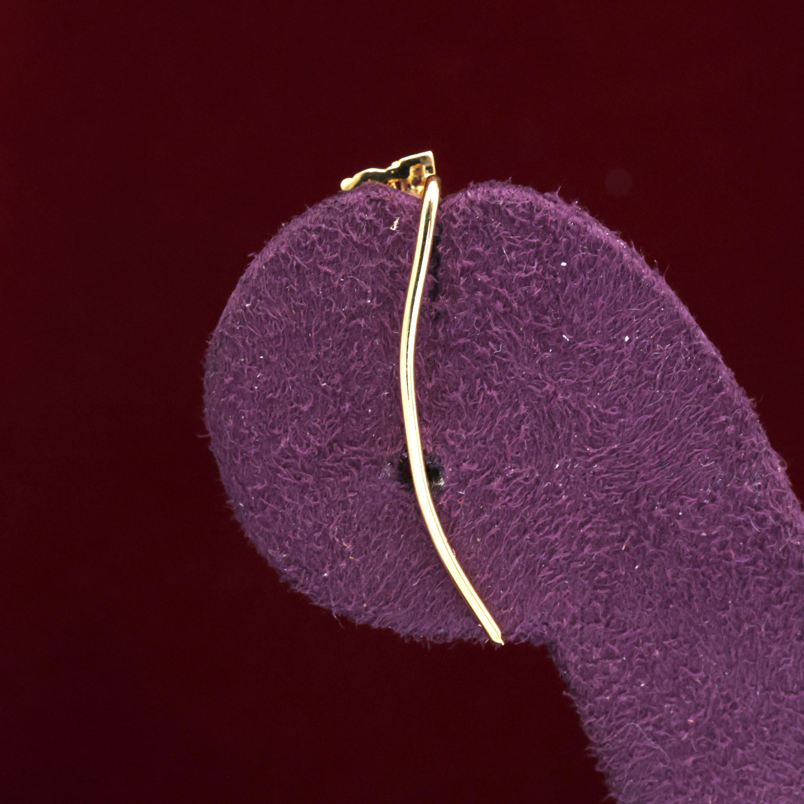 AD Diamond Look Double String Earcuff Earrings