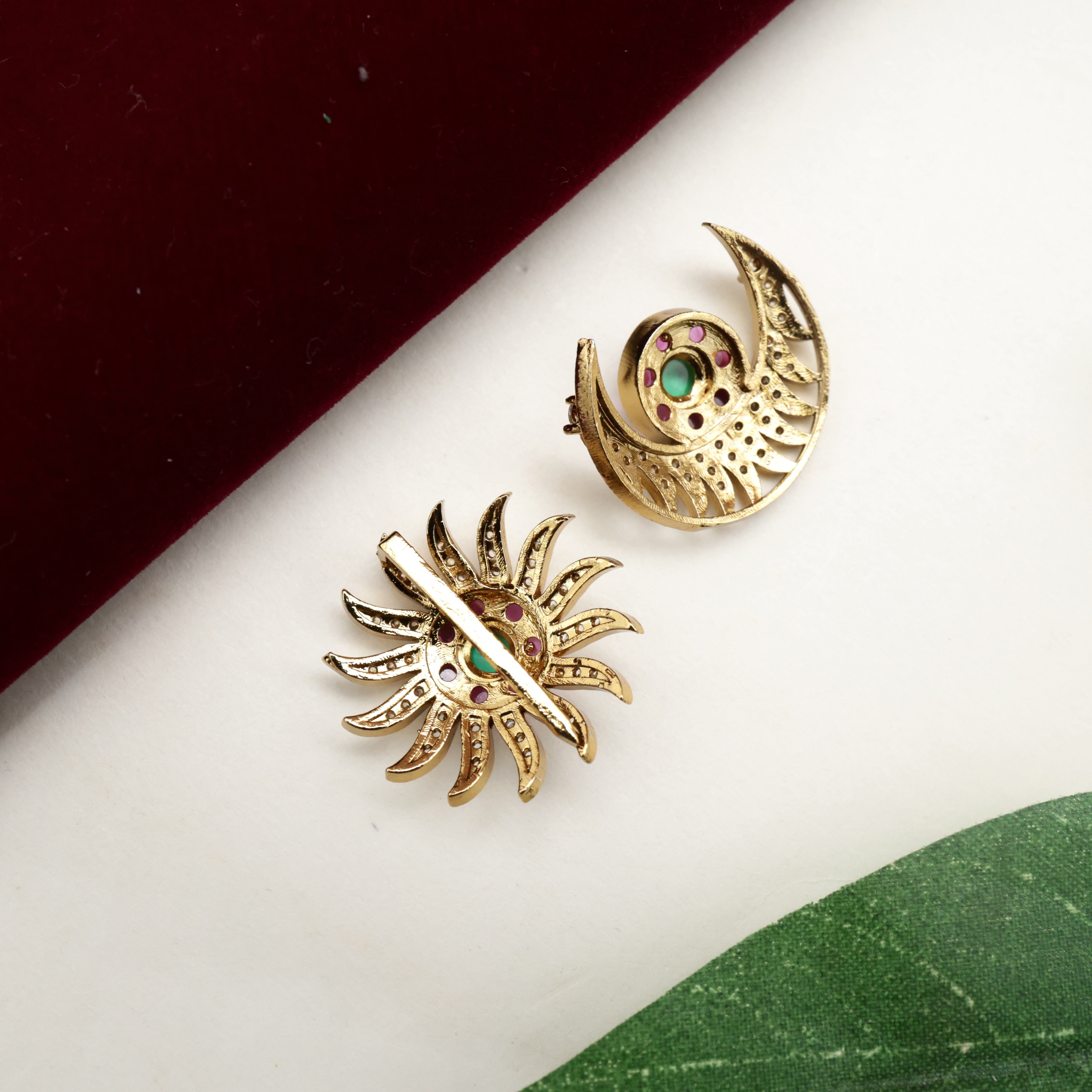 1 Inch AD Kemp Kids Sun Moon Billas - Suryan Chandran Hair Jadai Billais