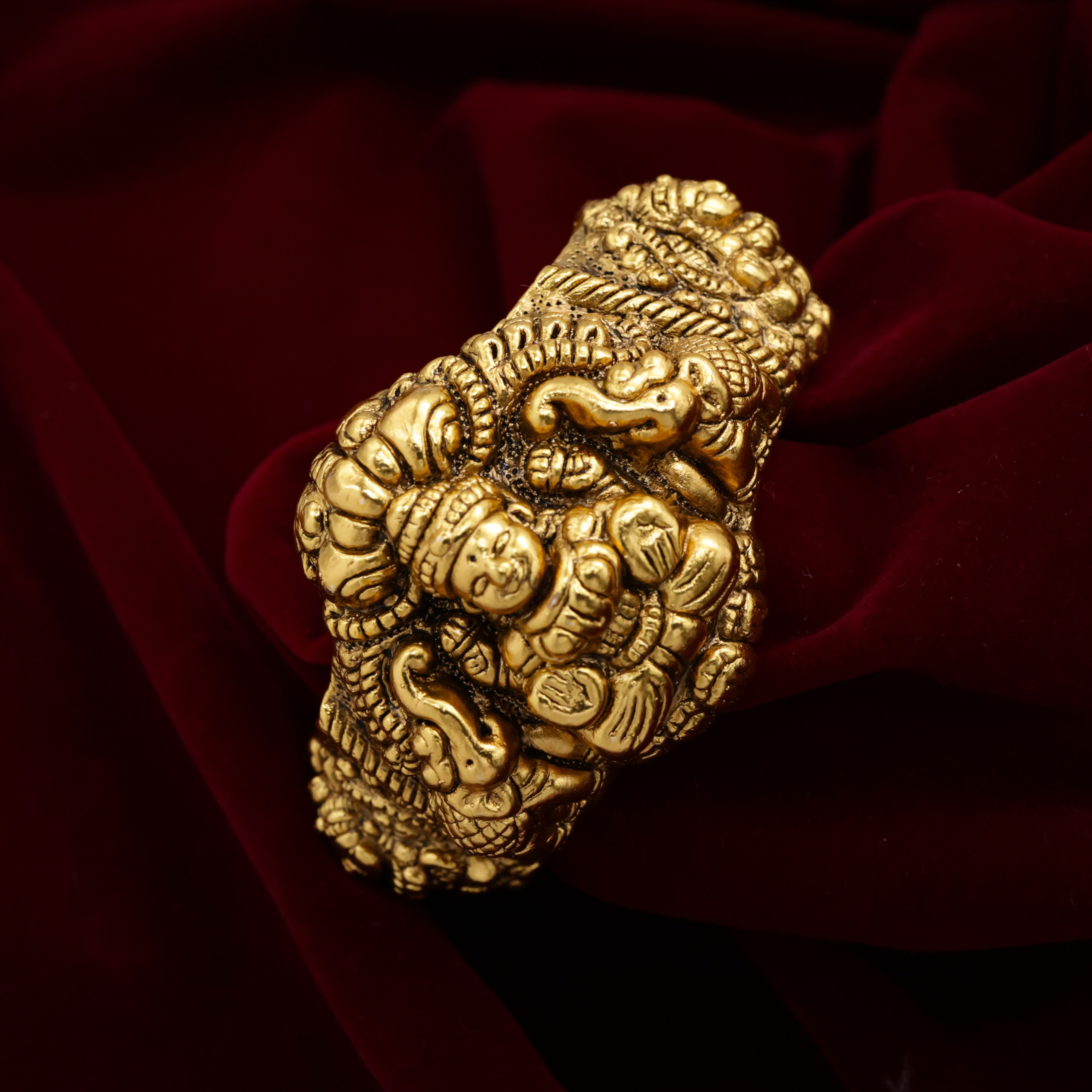 Lightweight Thick Nagas Antique Openable Kada Bangle