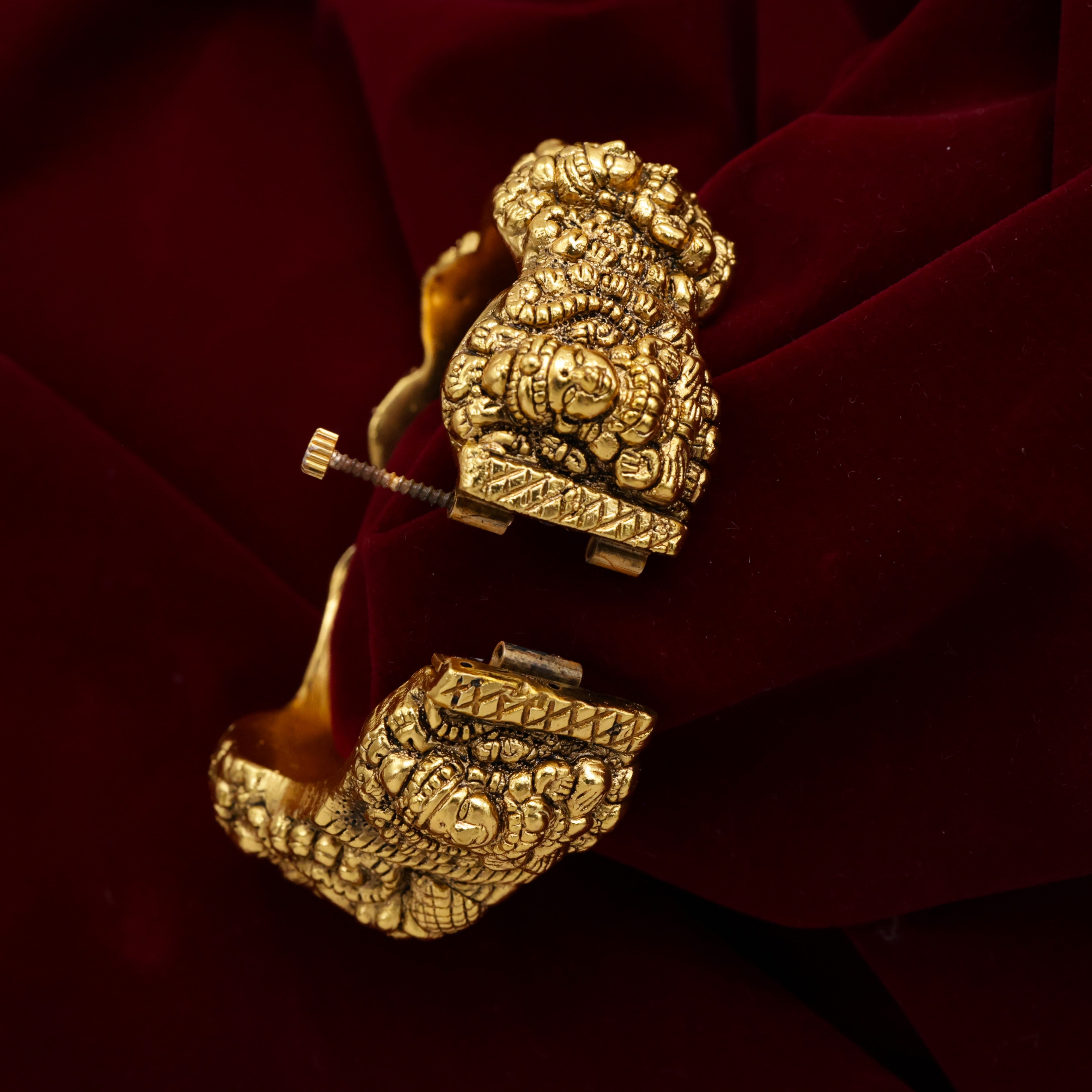 Lightweight Thick Nagas Antique Openable Kada Bangle