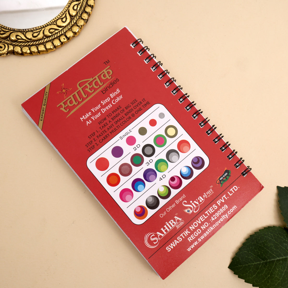 Premium Round Double Shade Multicolour Bindi Book
