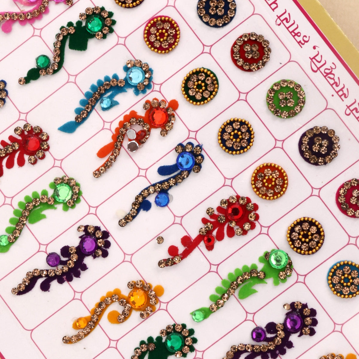 Stone Work Premium Fancy Multicolour Bindi Book