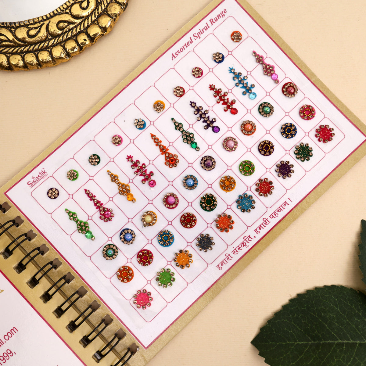 Stone Work Premium Fancy Multicolour Bindi Book
