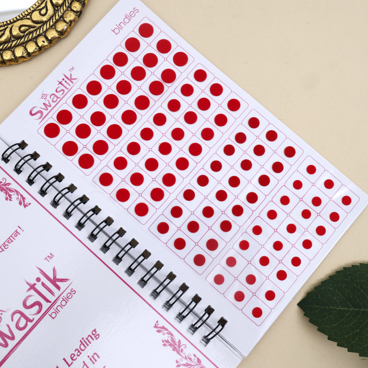 Multicolour Plain Round Premium Bindi Book