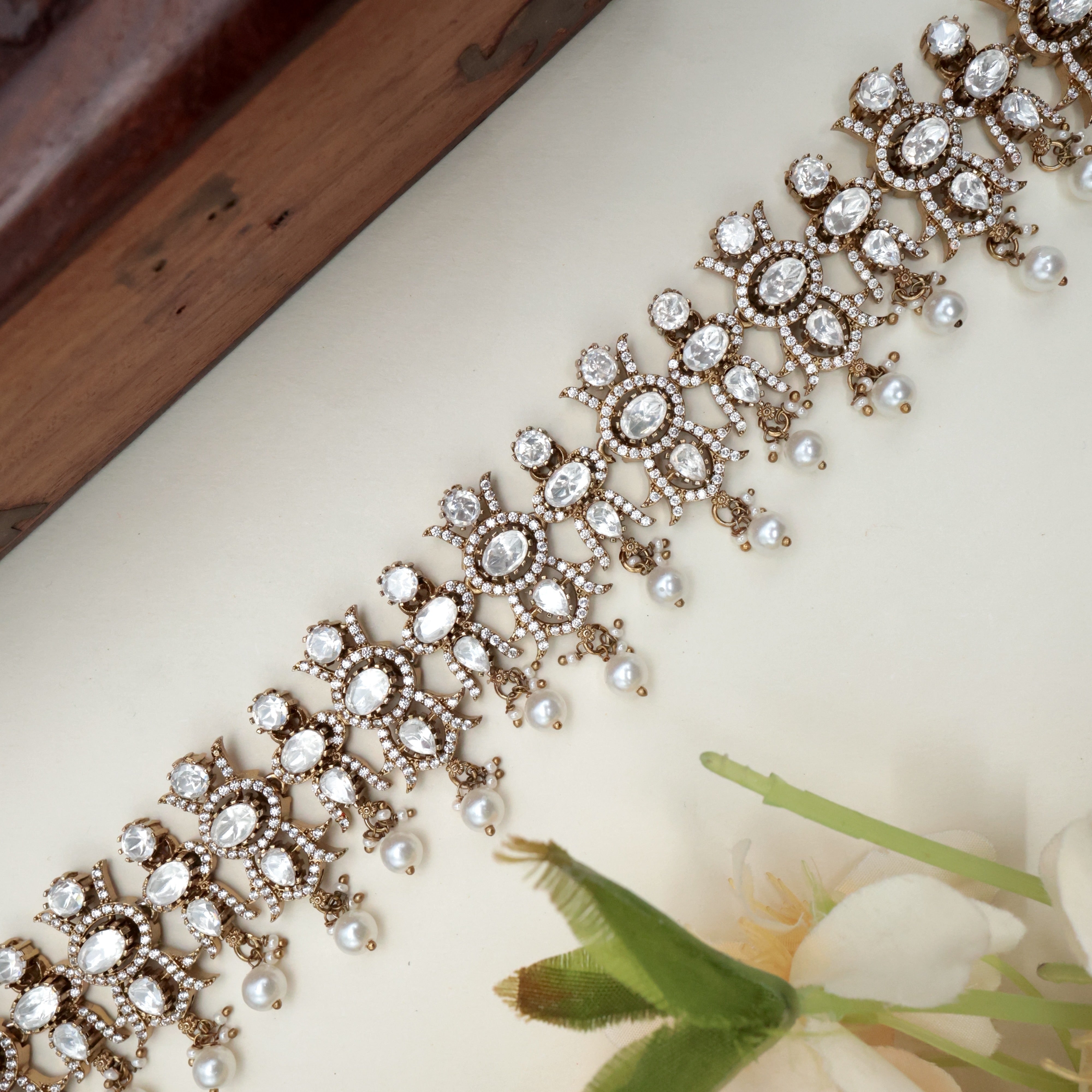 Antique Moissanite Stones Kids Hip Belt