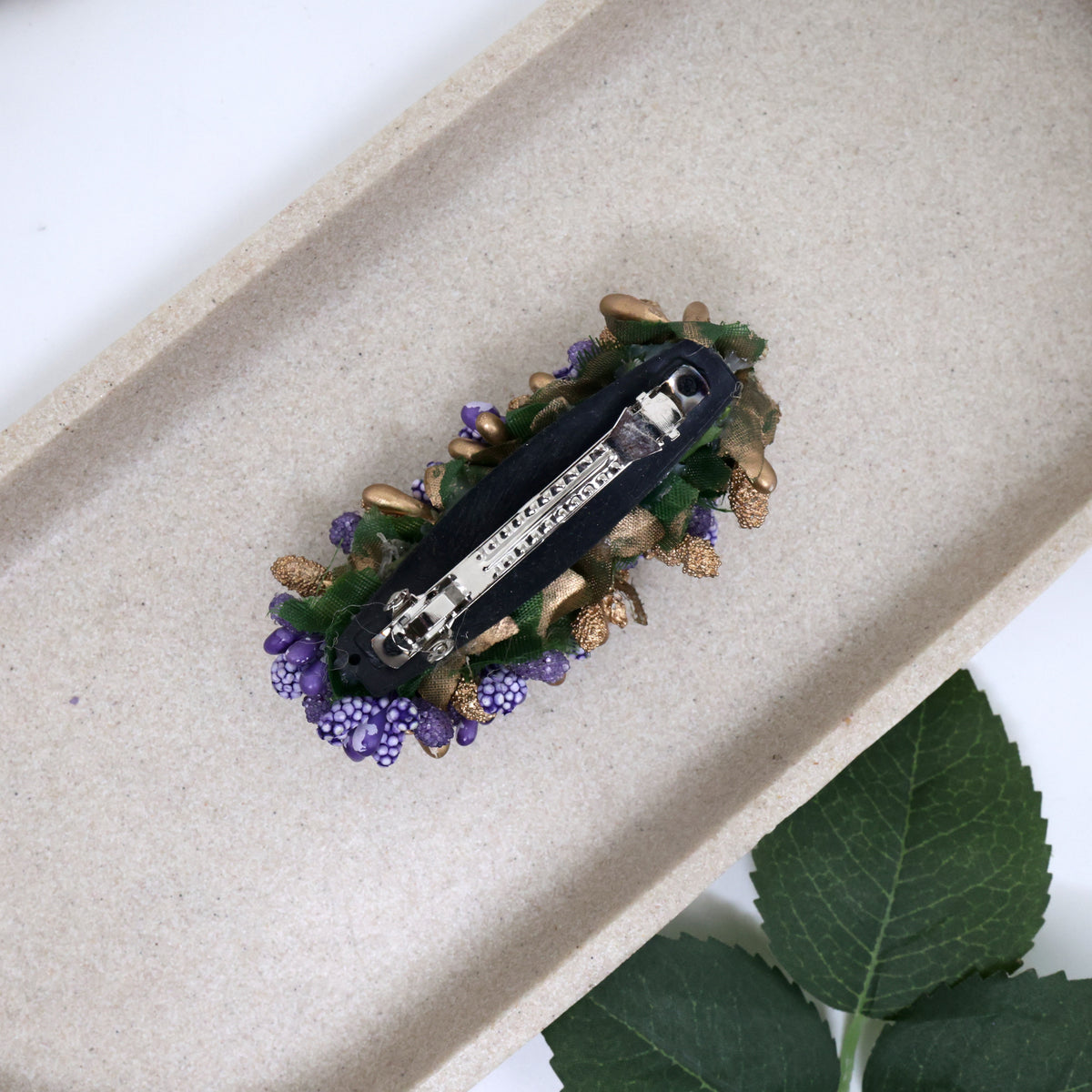 Handmade Pollens Fancy French Barrette Hair Clip