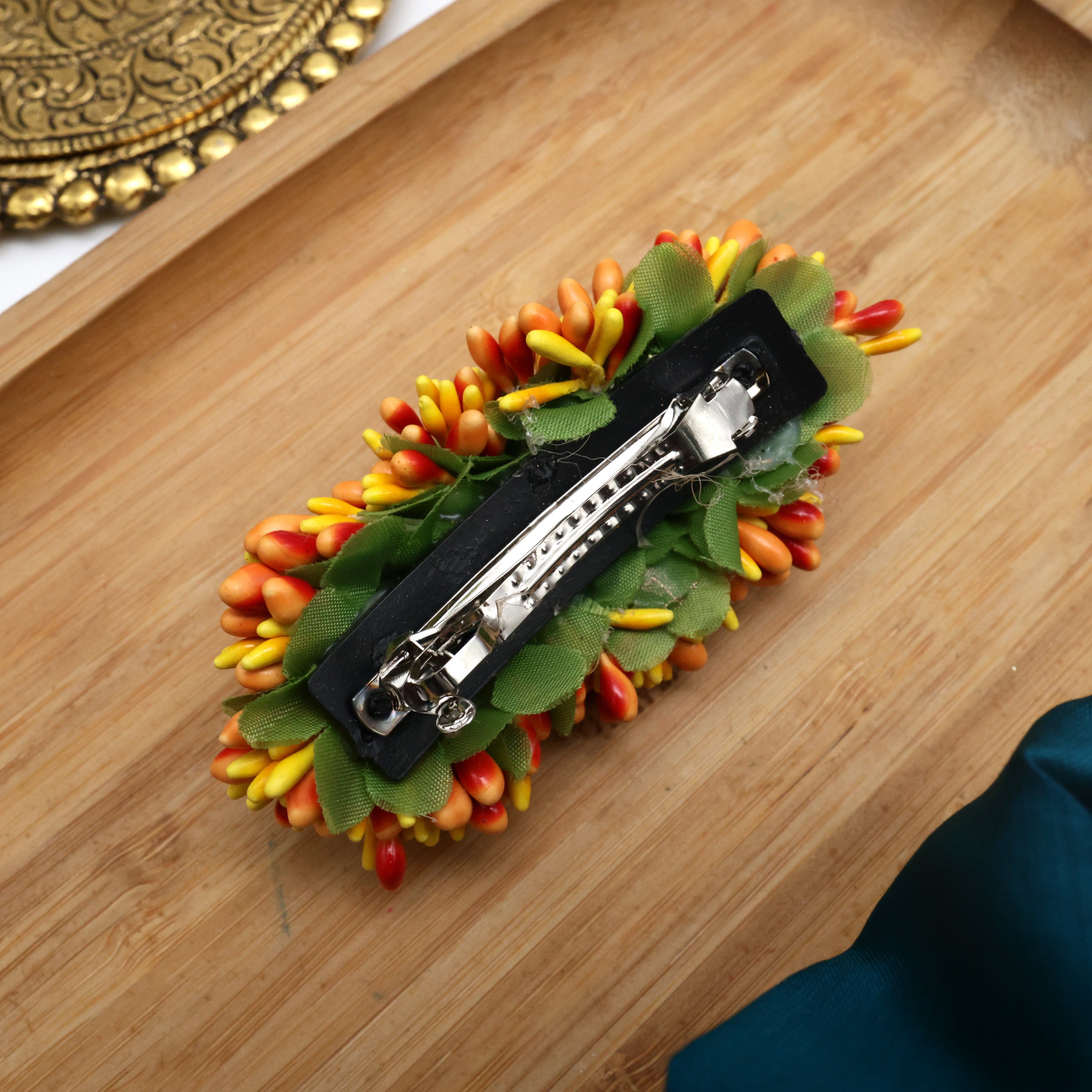 Handmade Fancy Pollens French Barrette Hair Clip For Women