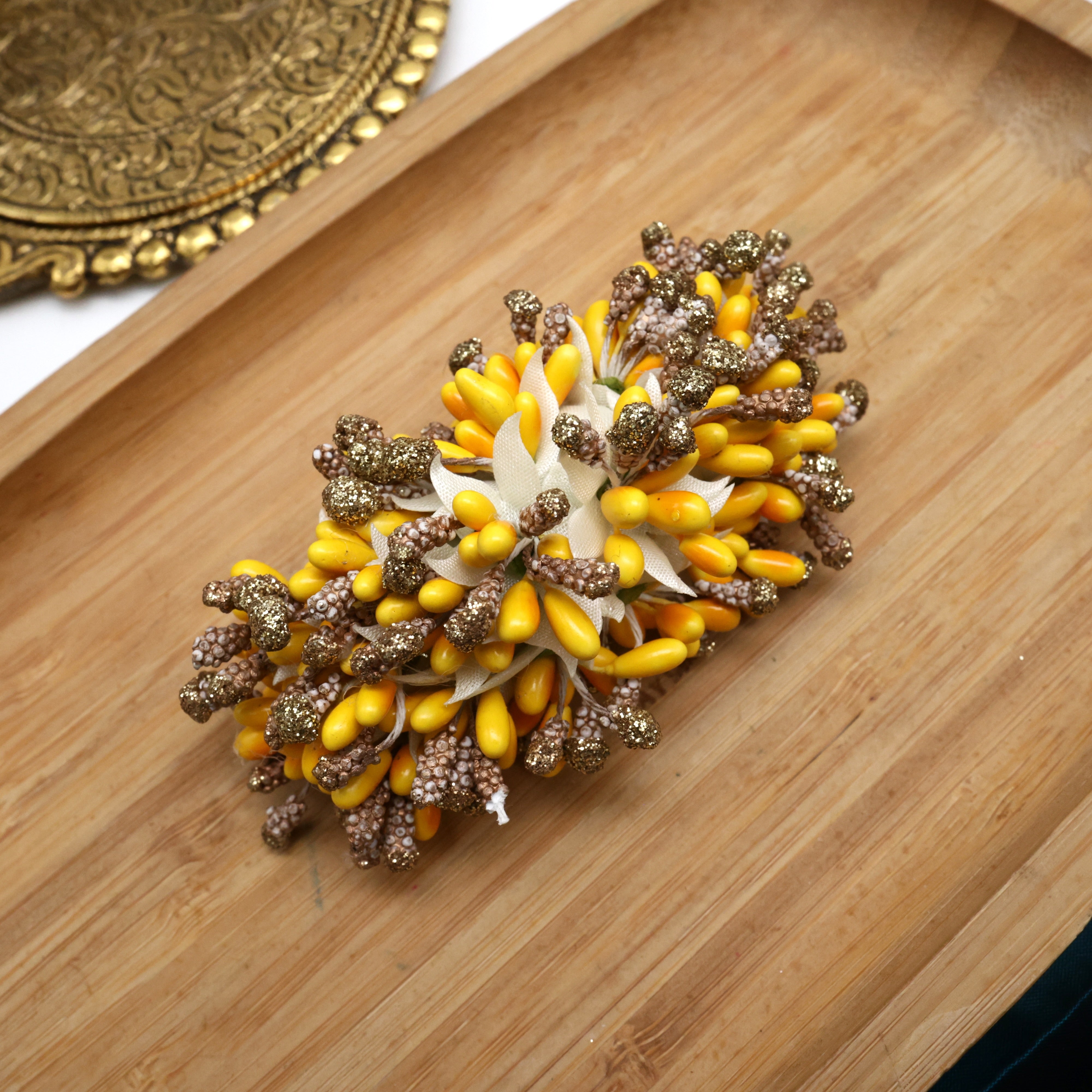 Handmade Fancy Pollens French Barrette Hair Clip For Women