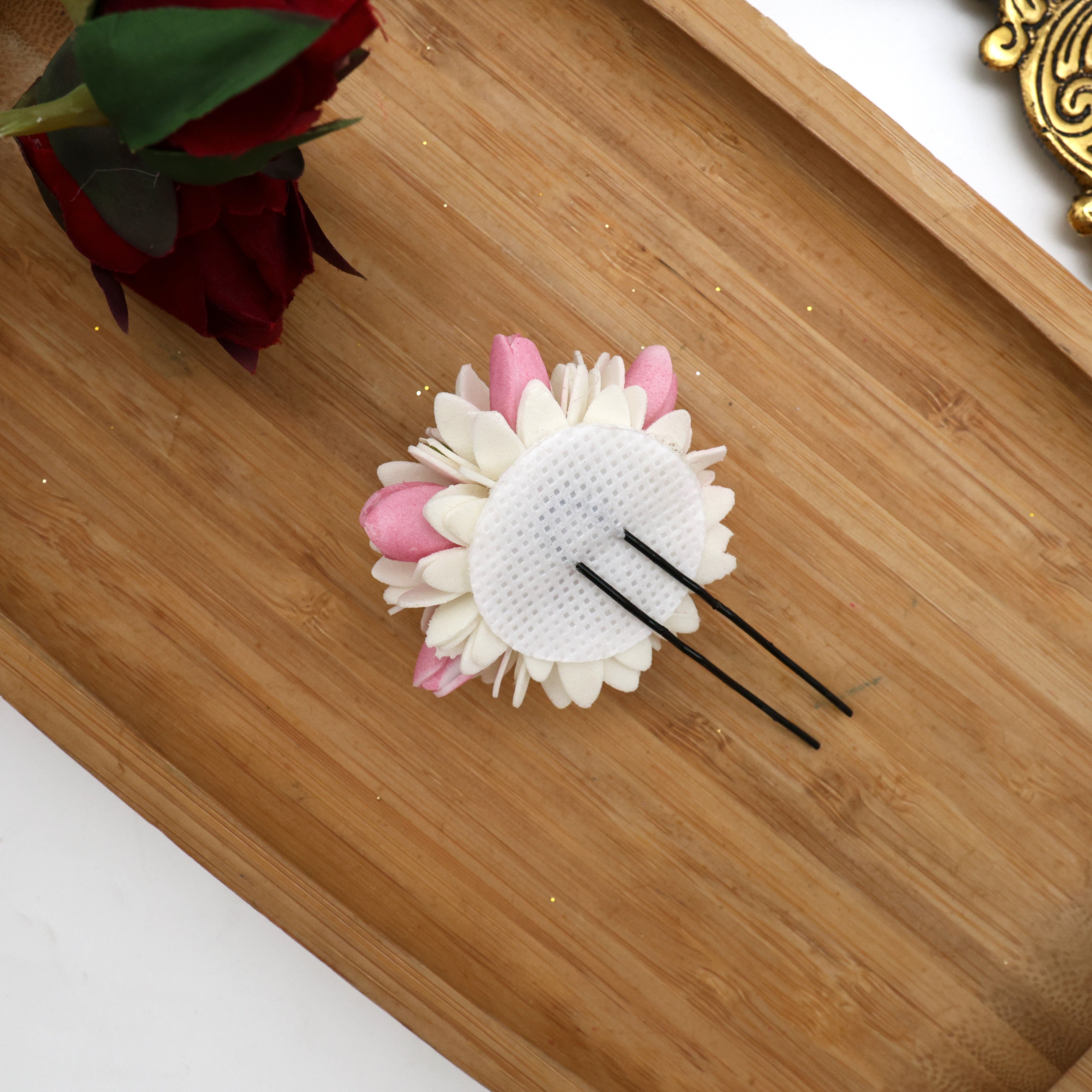 Handmade Foam Mulla Jathi U Pin Hair Accessory