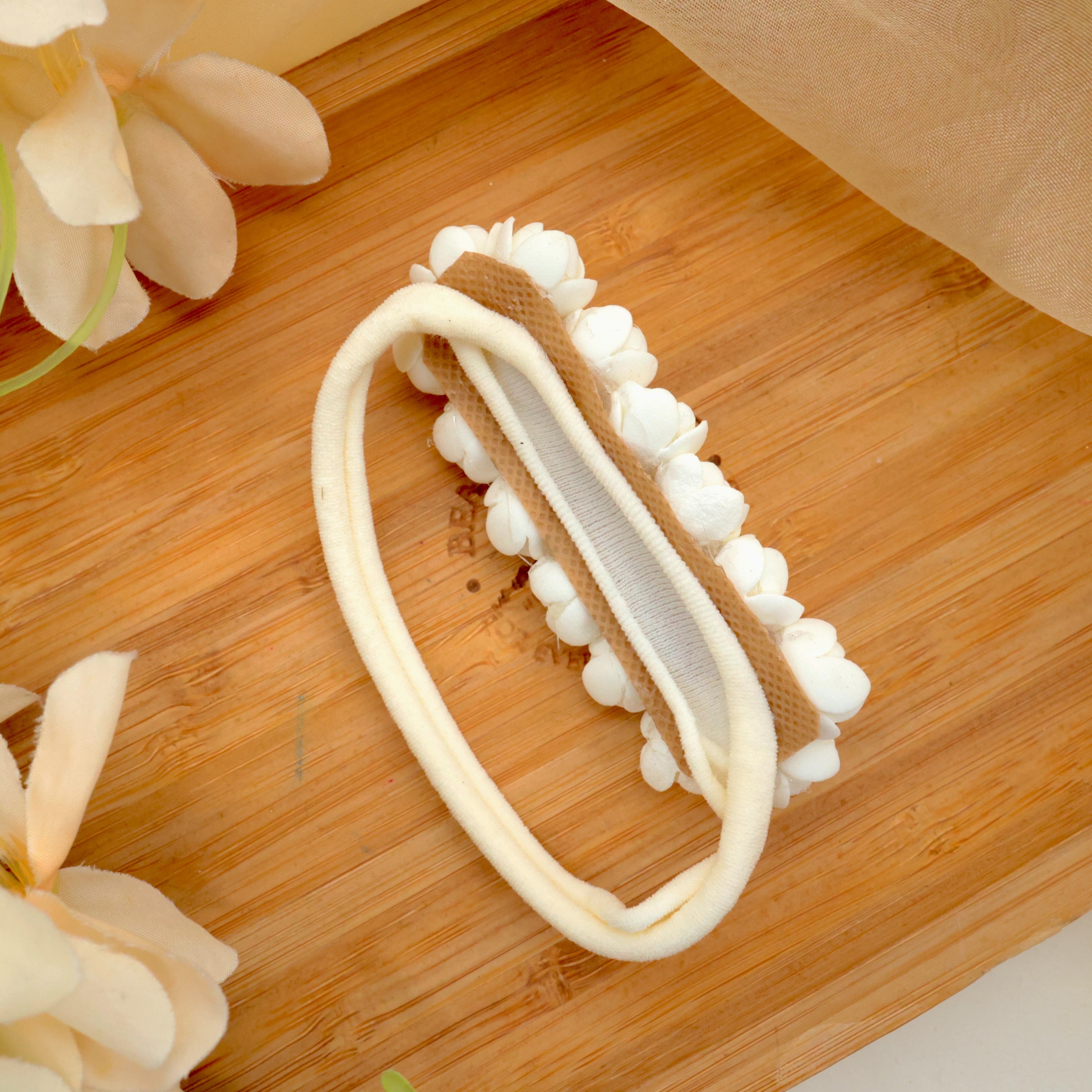 Real Look Handmade Foam Jasmine Headband For Babies