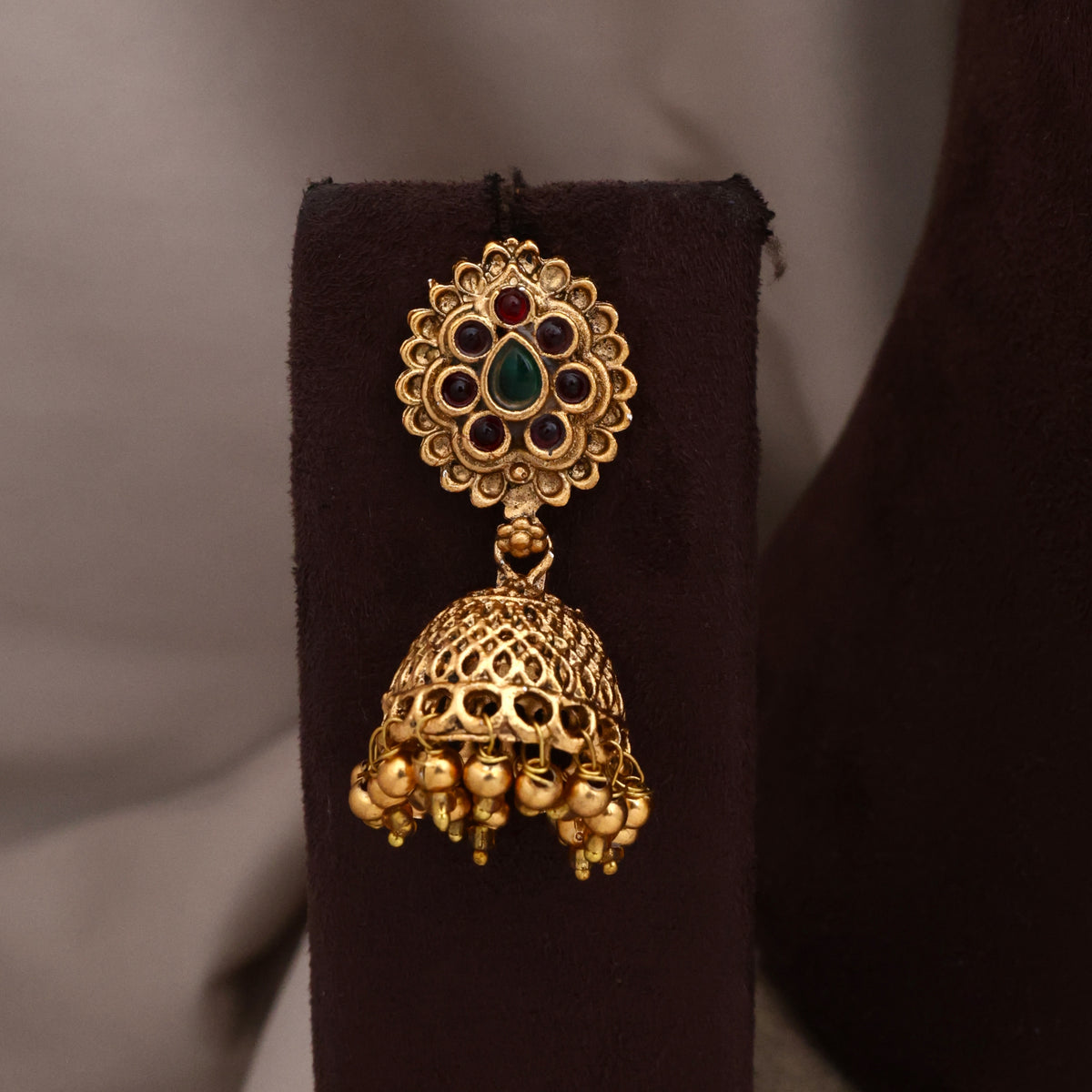 Antique Matte Lakshmi Coin Gandaberunda Bridal Combo Set