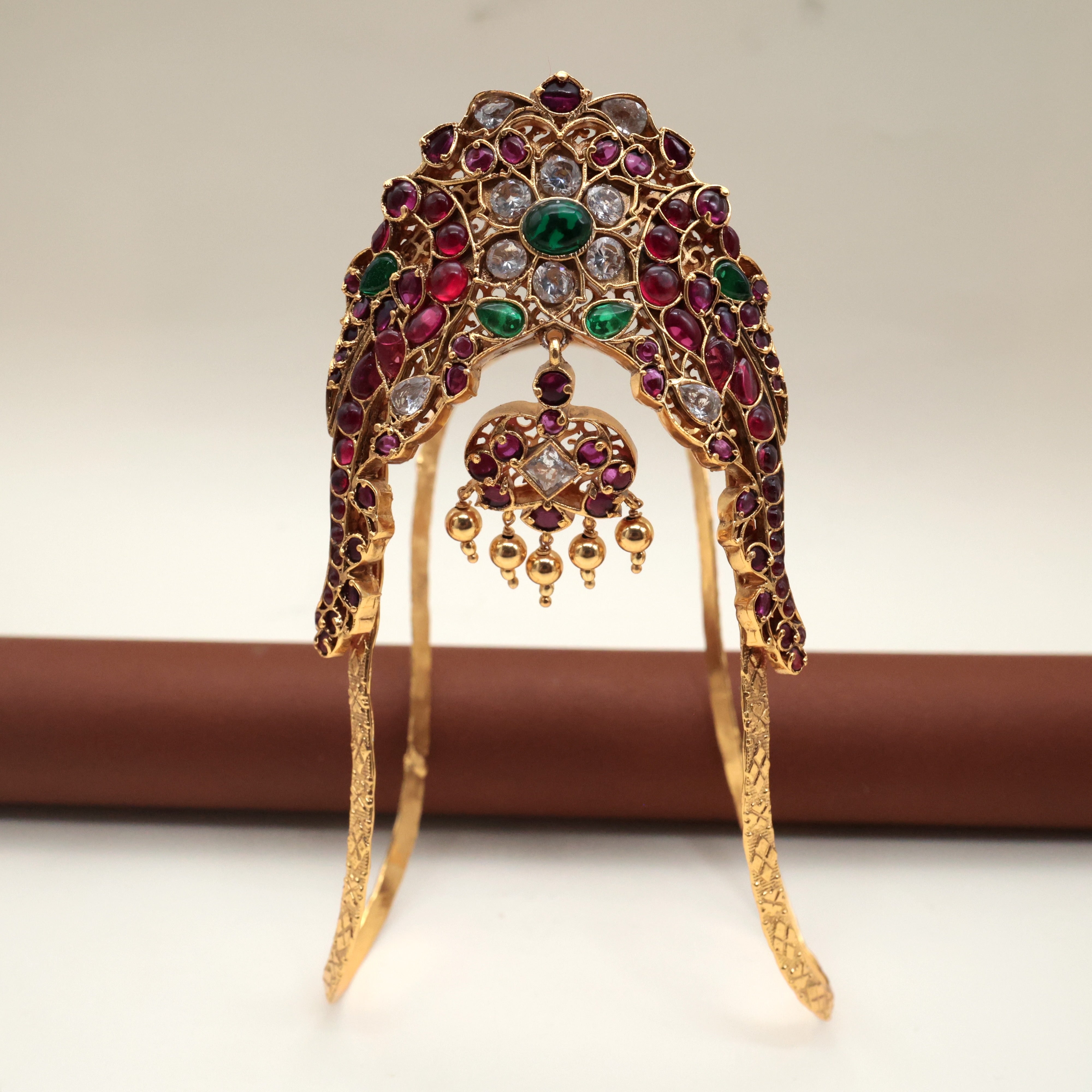 PREMIUM KEMP RETTAPAKSHI BRIDAL SINGLE VANKI