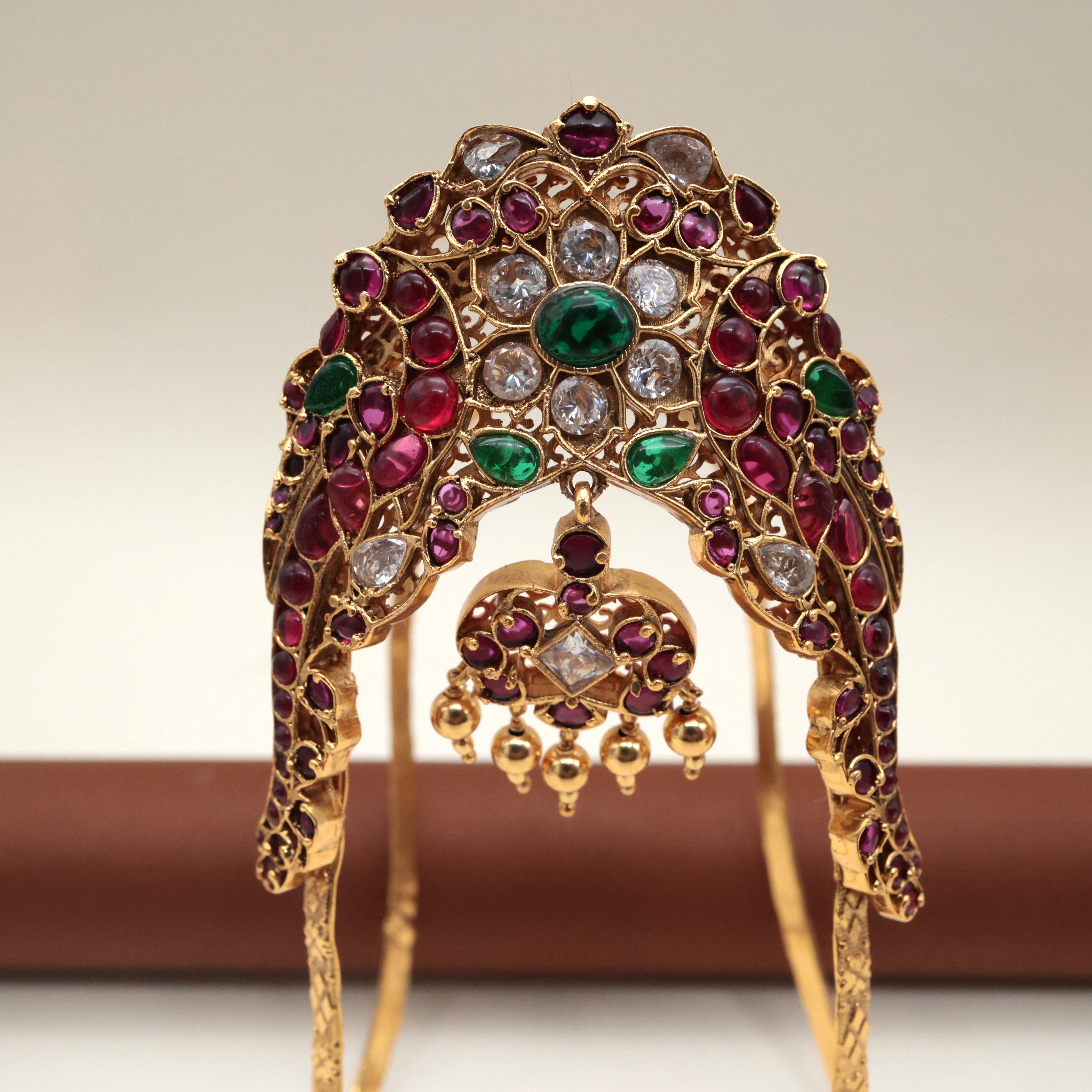 PREMIUM KEMP RETTAPAKSHI BRIDAL SINGLE VANKI