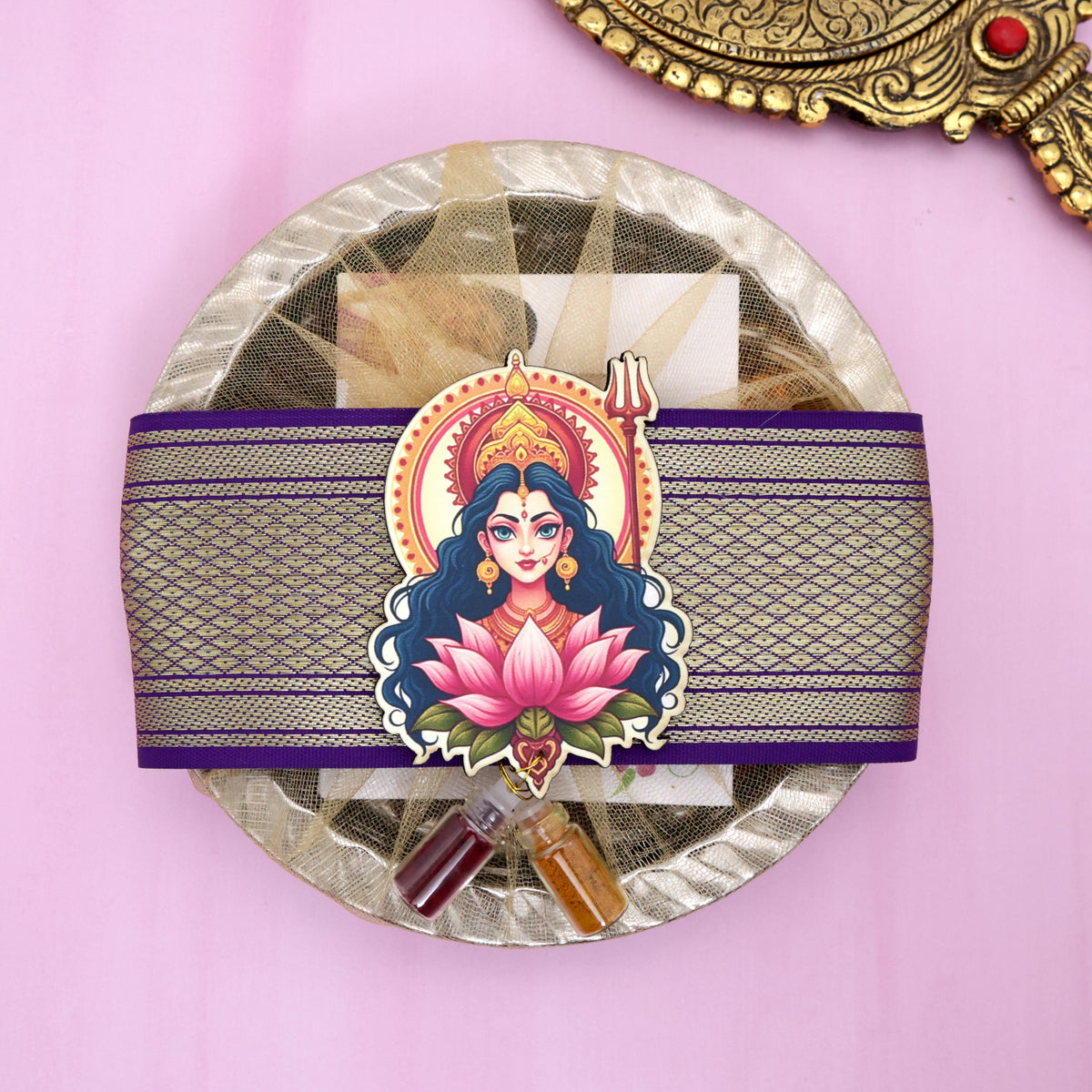 Lakshmi Zari MDF Mangalam Thamboolam Set